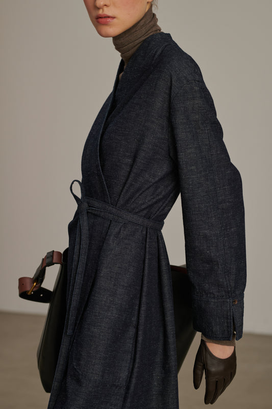 Carla dress - Blue/Black - Cotton - Women