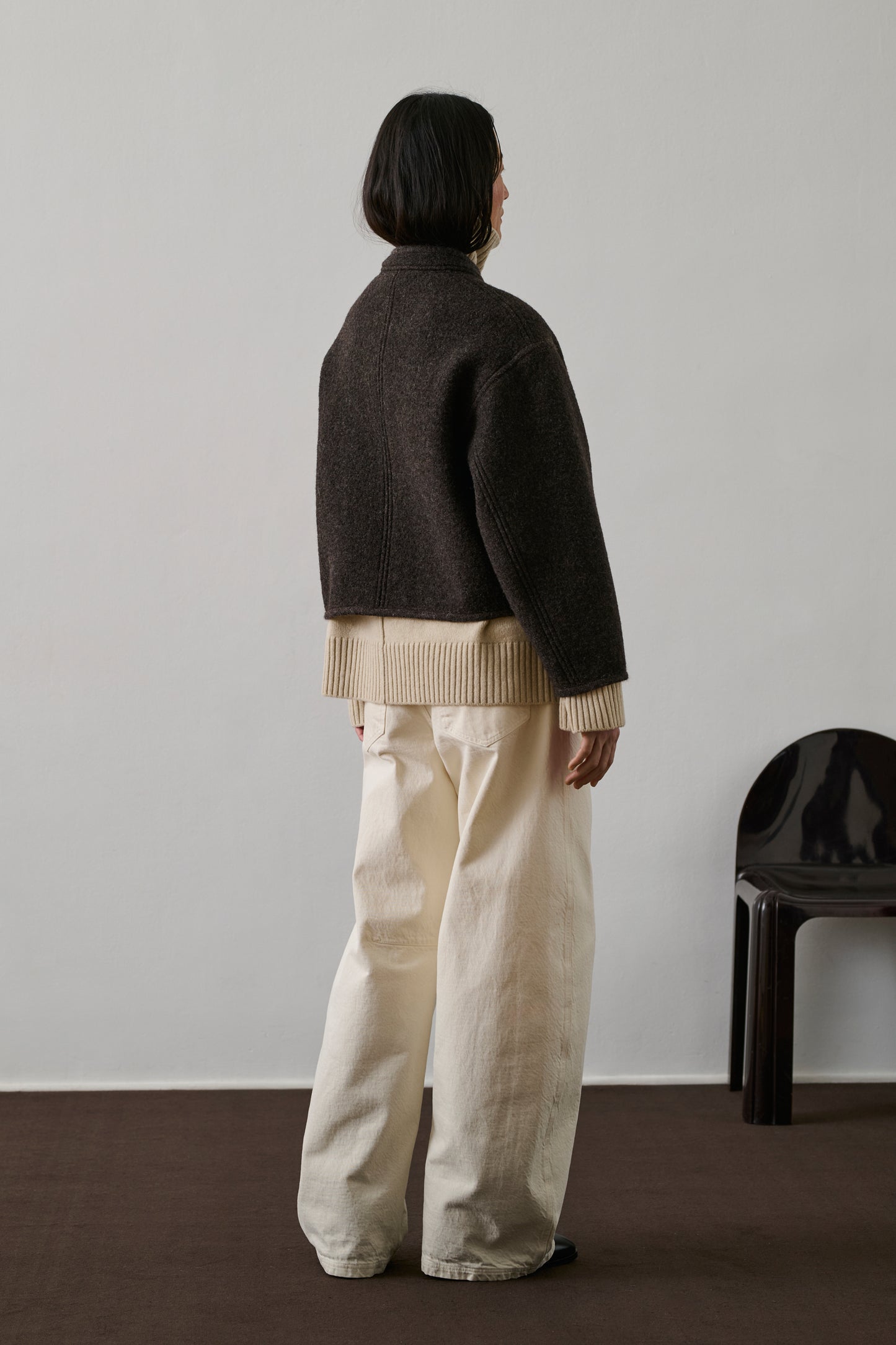 Veste Olympe - Marron Chiné - Laine - Femme