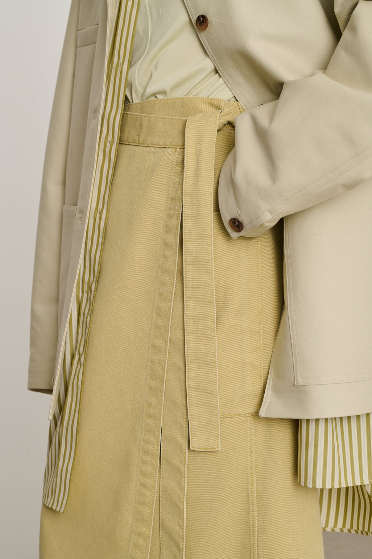 Jupe Daya - Jaune Pâle - Femme vue 3