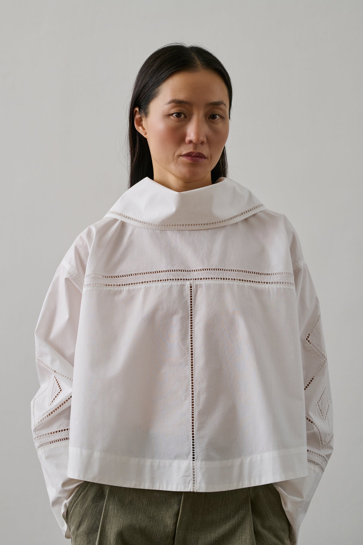 Chemise Guillemette - Blanc - Coton - Femme vue 2