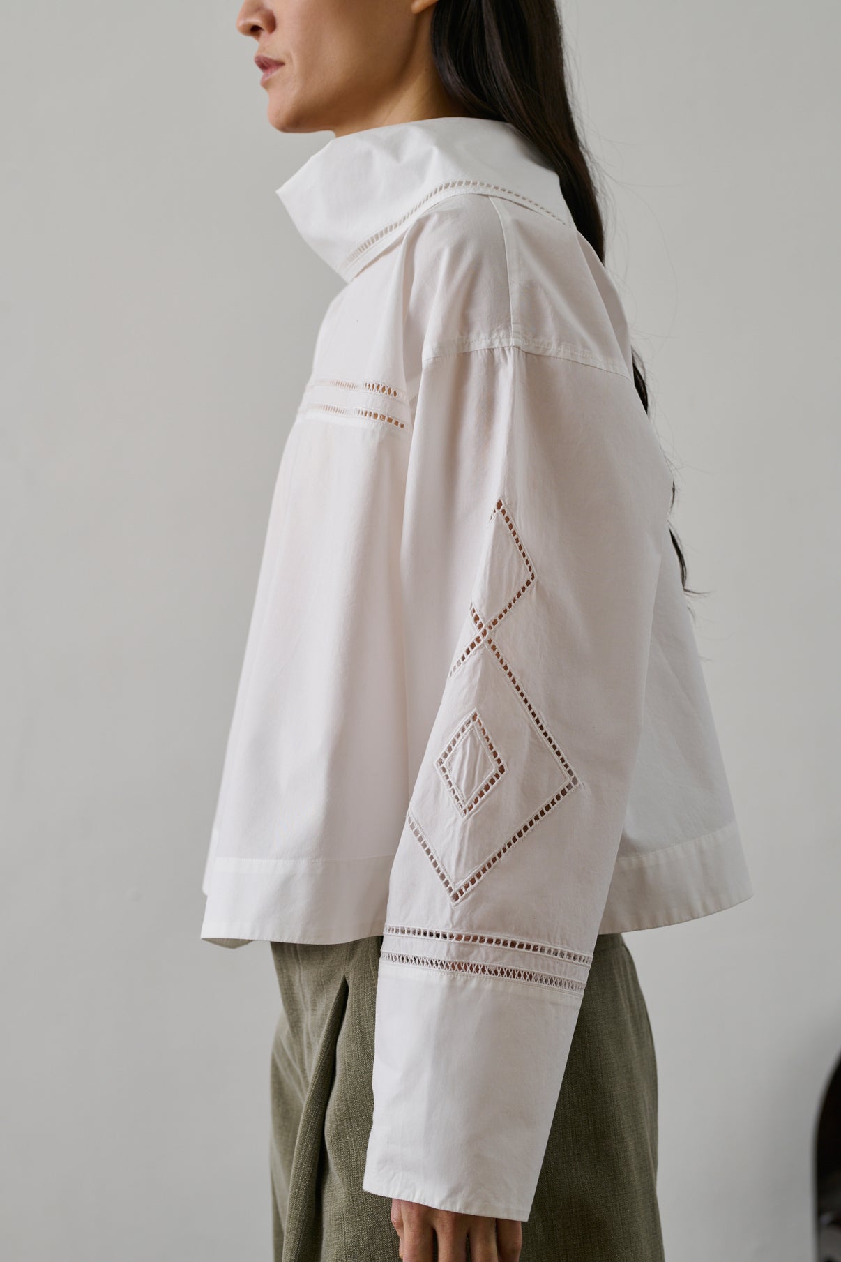 Chemise Guillemette - Blanc - Coton - Femme vue 4