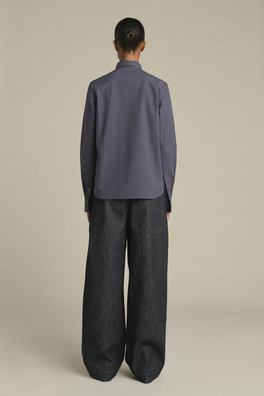Shirt Lavinia - Midnight Blue - Cotton - Women