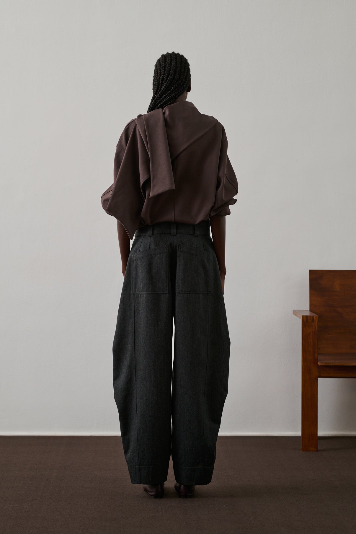 Pantalon Gao - Gris Chiné - Femme vue 2
