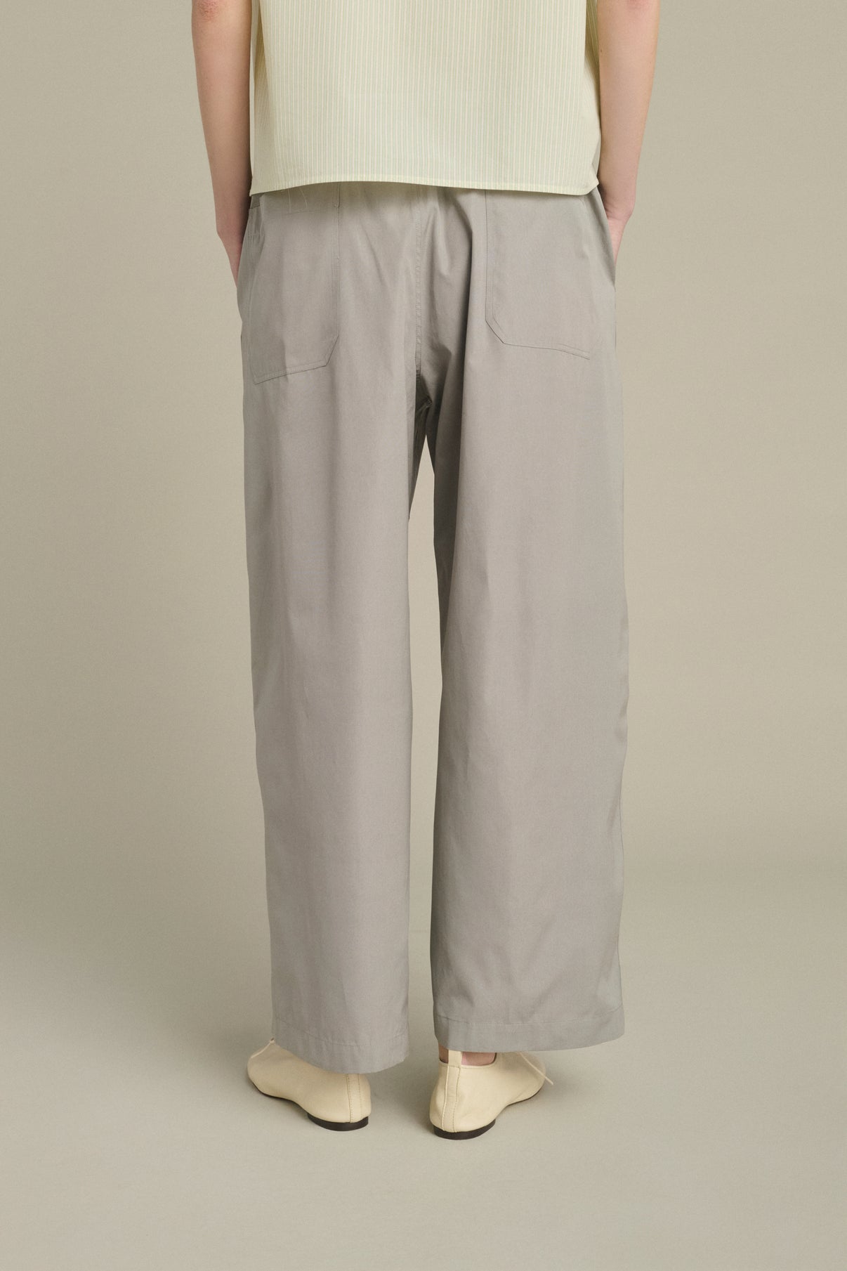 Hugues trousers - Grey - Cotton - Women vue 4