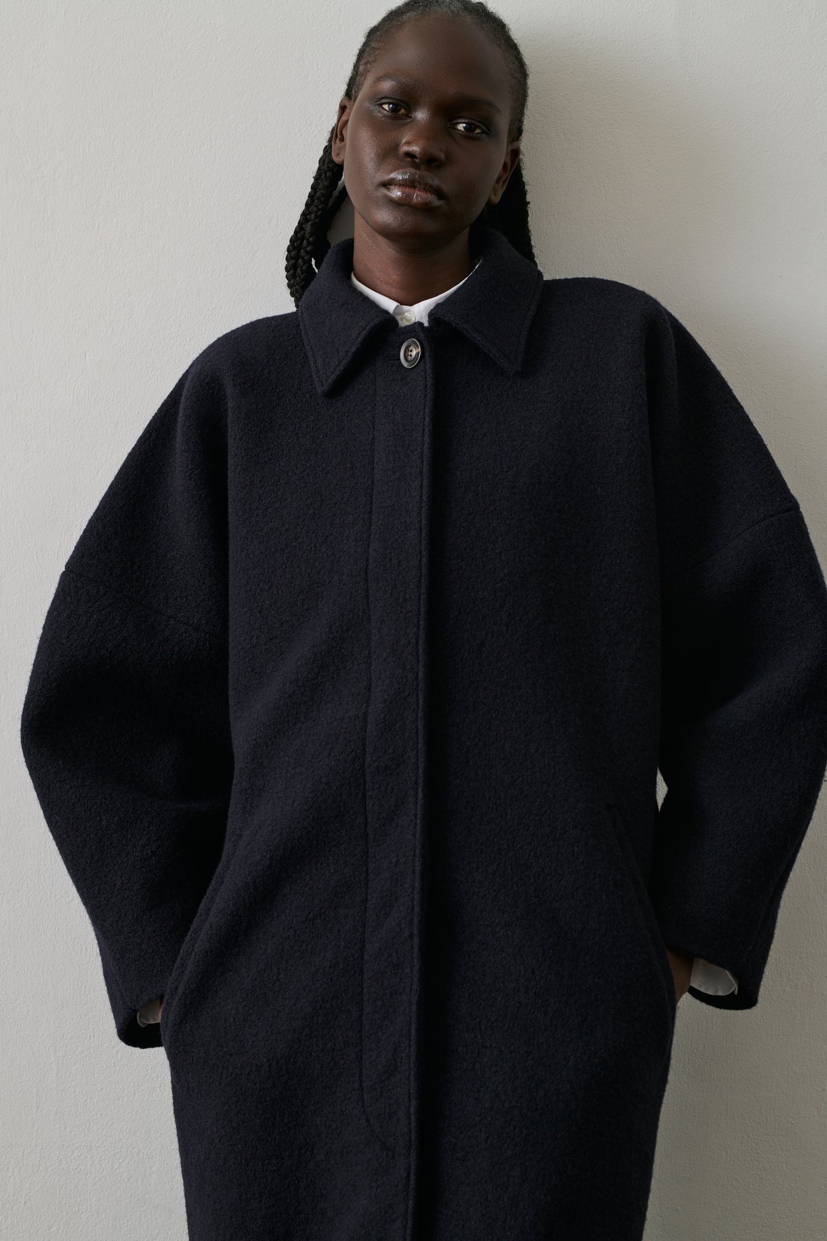 Manteau Guilhem - Deep Navy - Laine - Femme vue 4