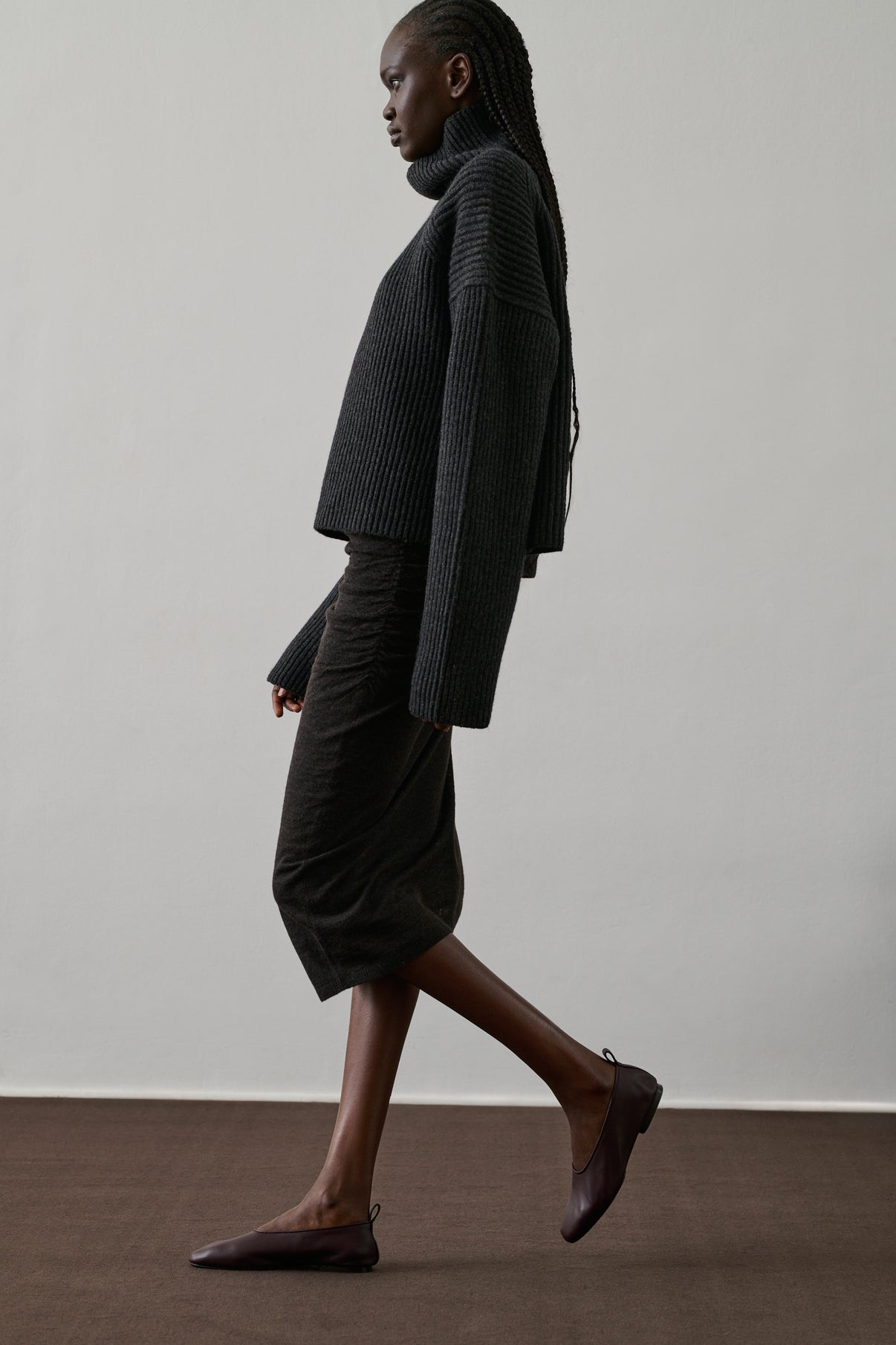 Pull Flynn - Gris Anthracite - Laine - Femme vue 3