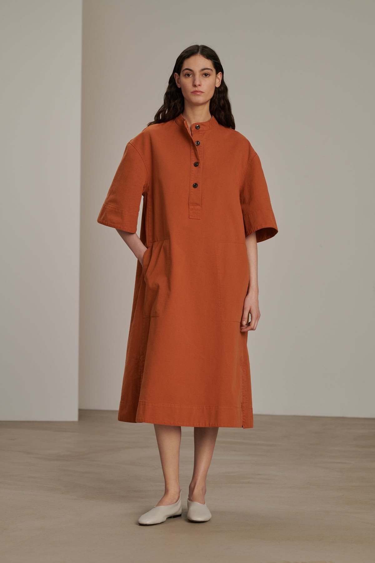 Brook dress - Orange - Cotton - Women