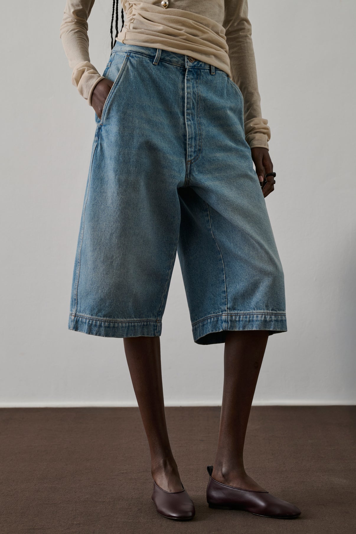 Ballerines Bala - Bordeaux Foncé - Cuir - Femme vue 2