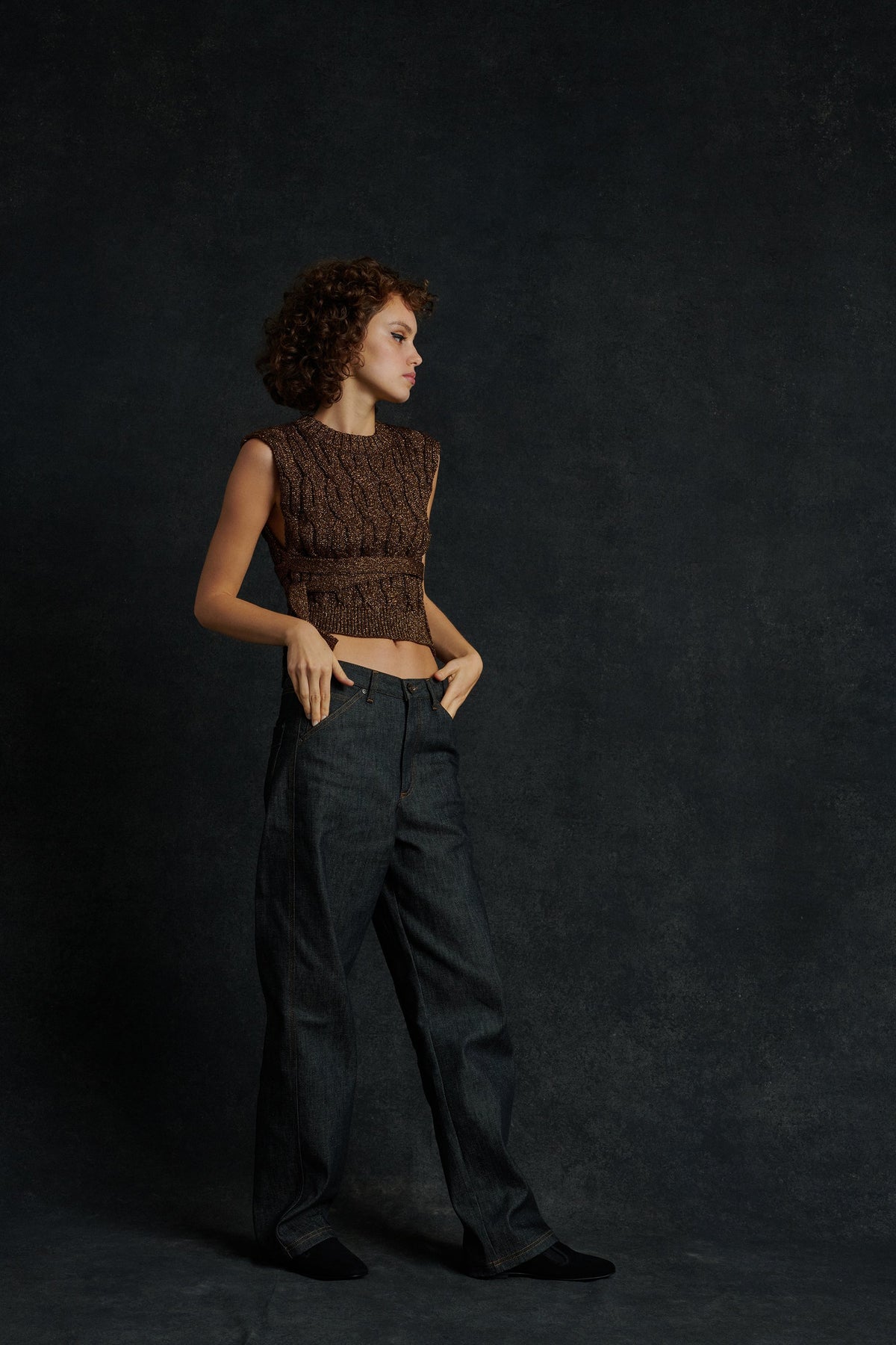 PULLOVER STARLETTE ANTIQUE GOLD vue 3