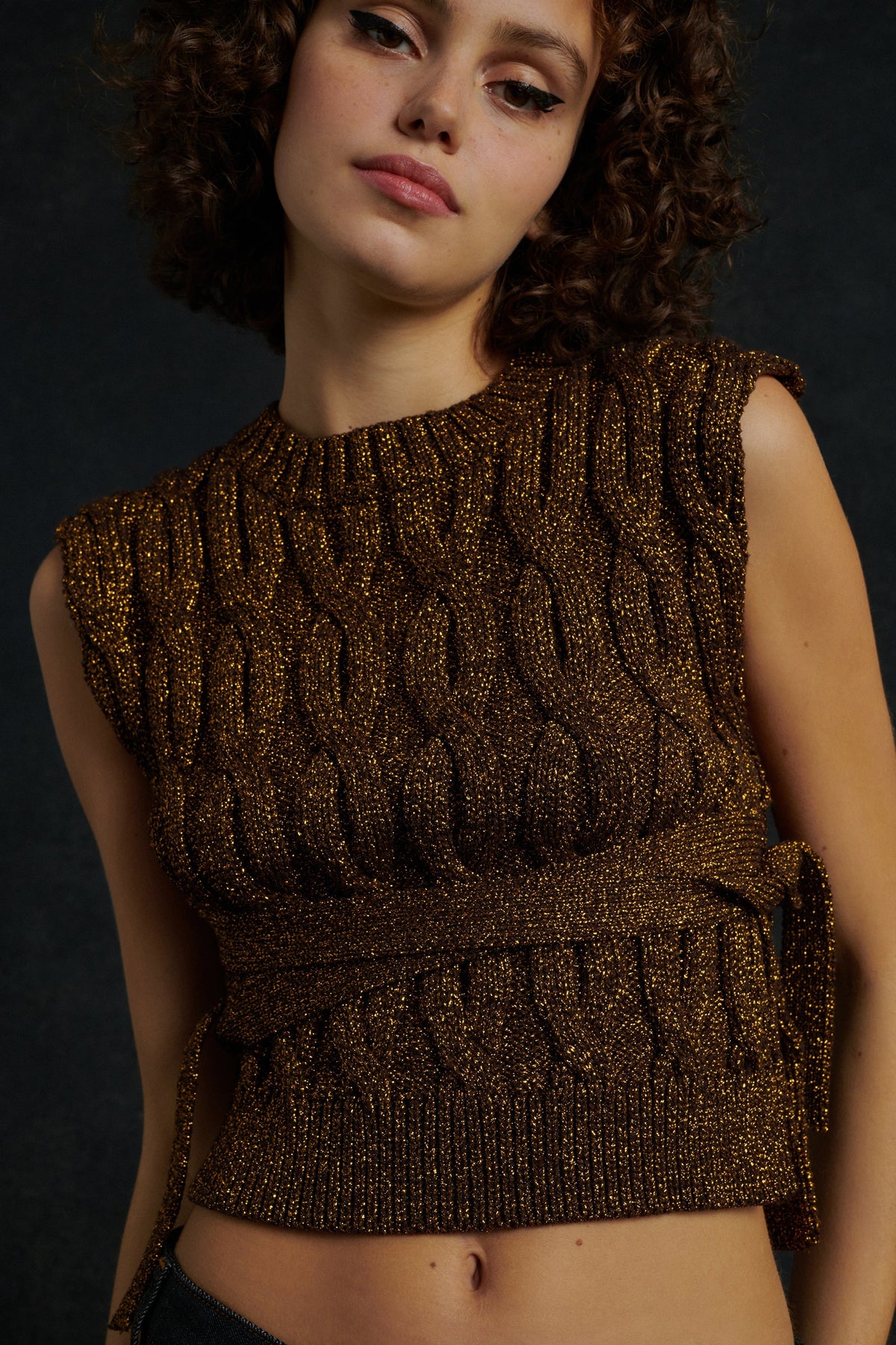 PULLOVER STARLETTE ANTIQUE GOLD vue 2