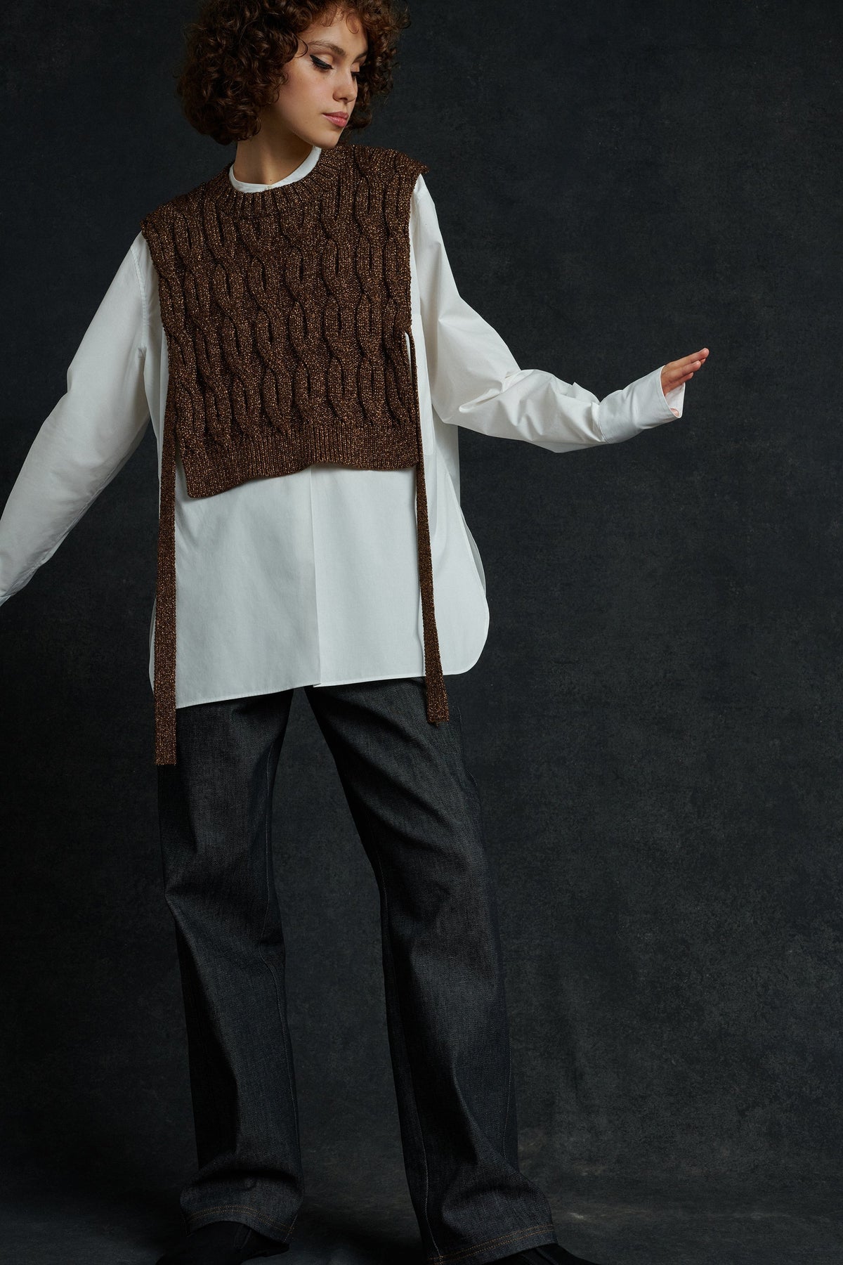 PULLOVER STARLETTE ANTIQUE GOLD vue 8