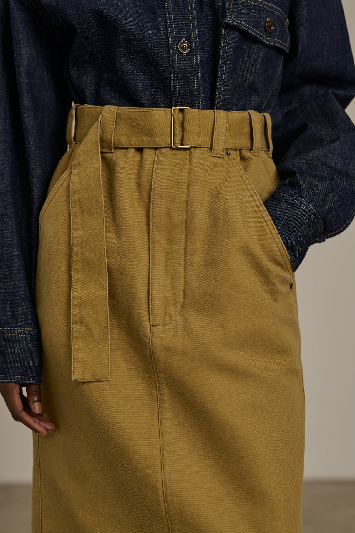 Jupe Clara - Beige - Coton - Femme vue 4