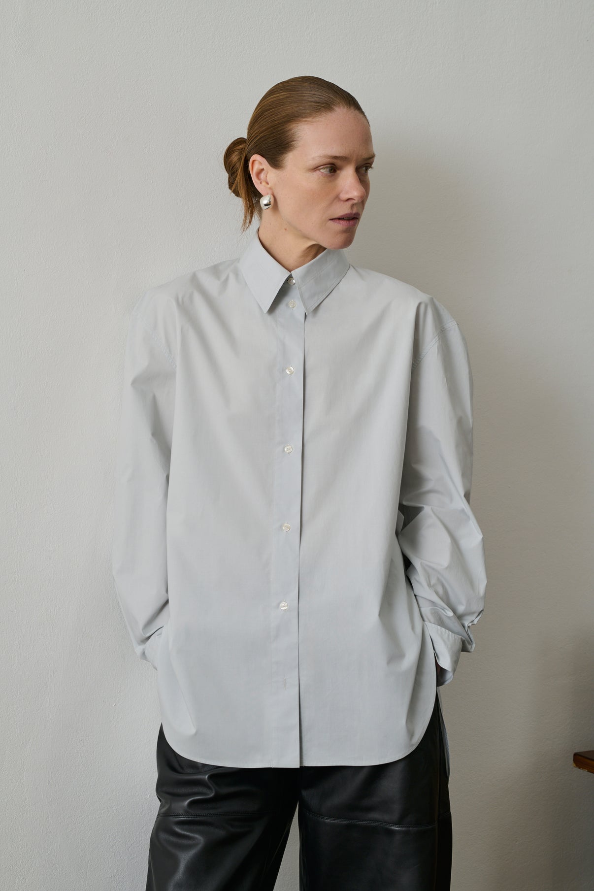 Chemise Grenade - Bleu Ciel - Coton - Femme vue 5