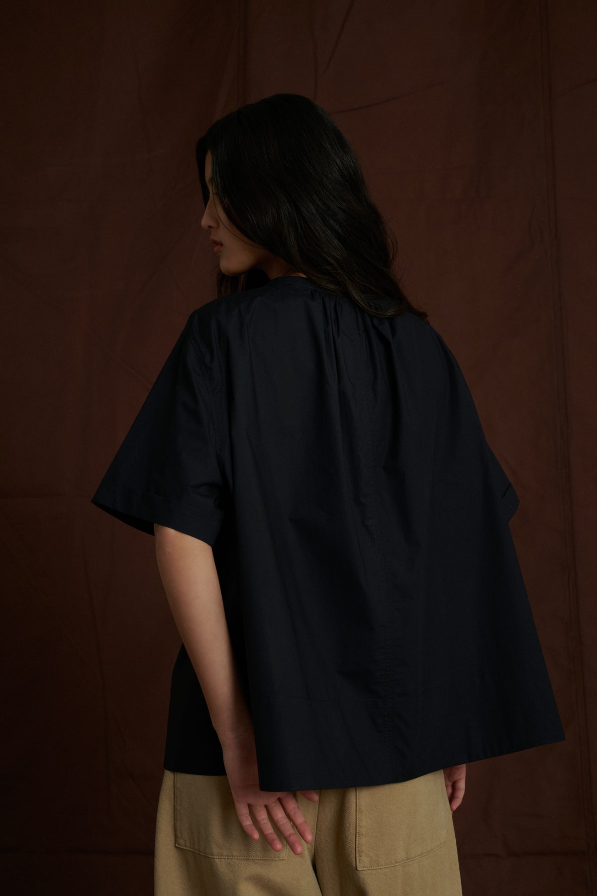 Arlette Shirt - Black - Cotton - Women vue 2
