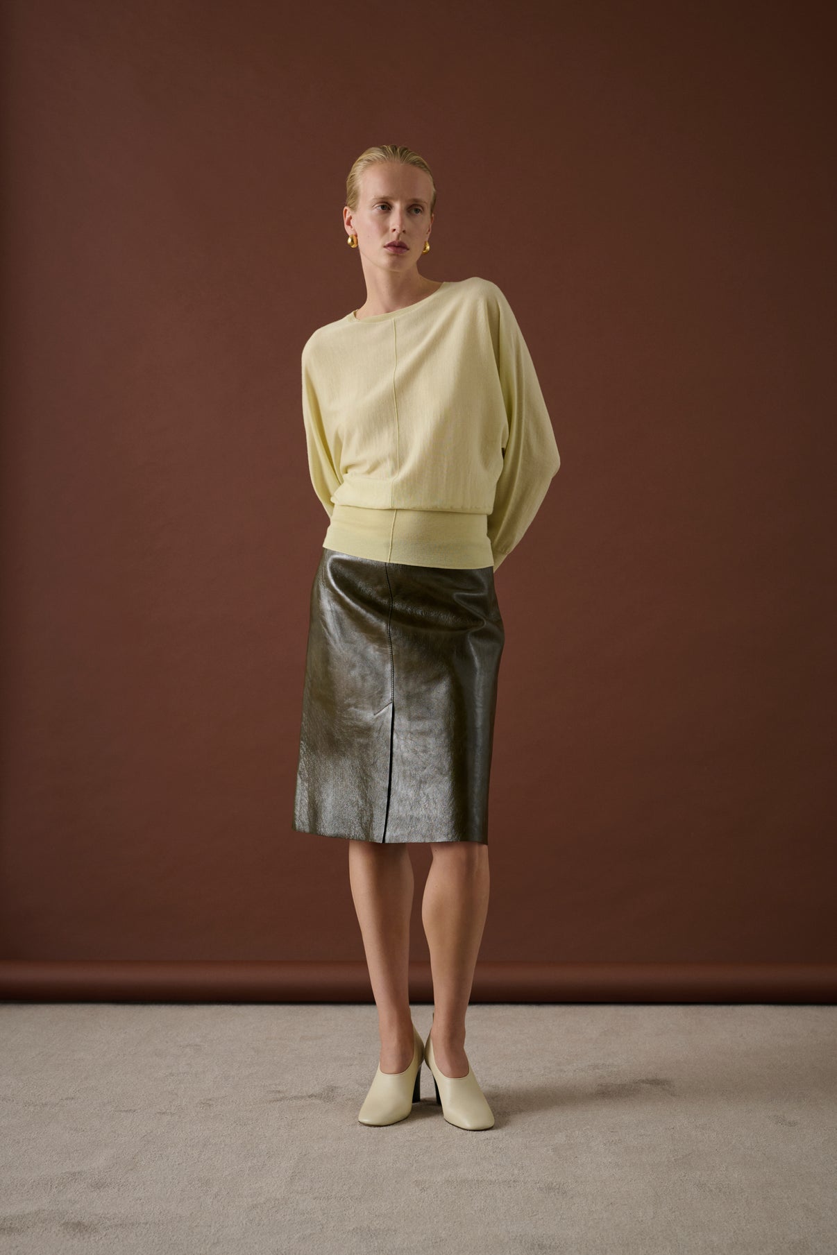 Escarpins Thea - Ivoire - Cuir - Femme vue 1