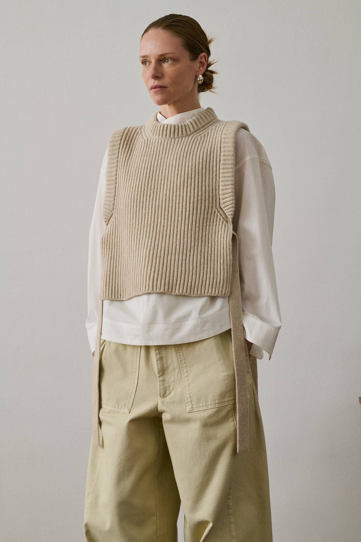 Pull Firmus - Écru Chiné - Laine - Femme vue 3