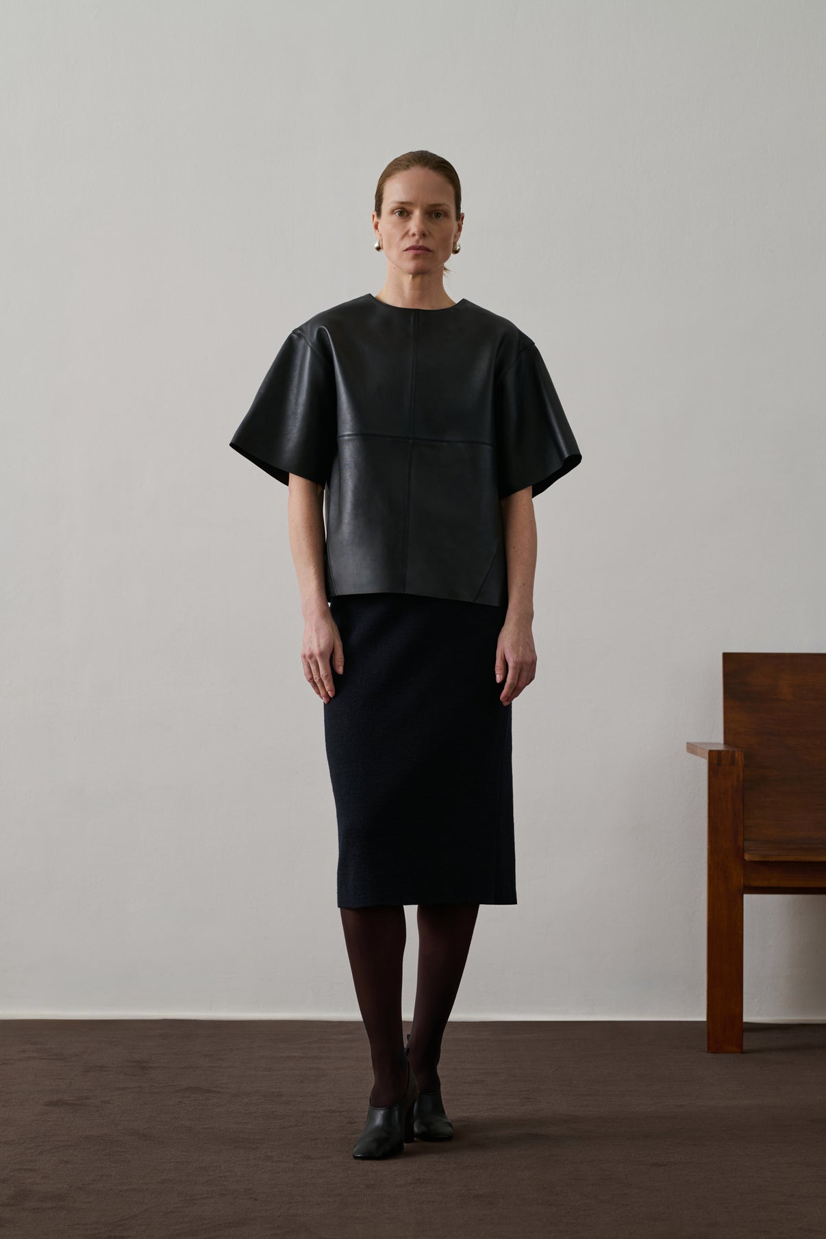 Jupe Fabia - Navy - Laine - Femme vue 1