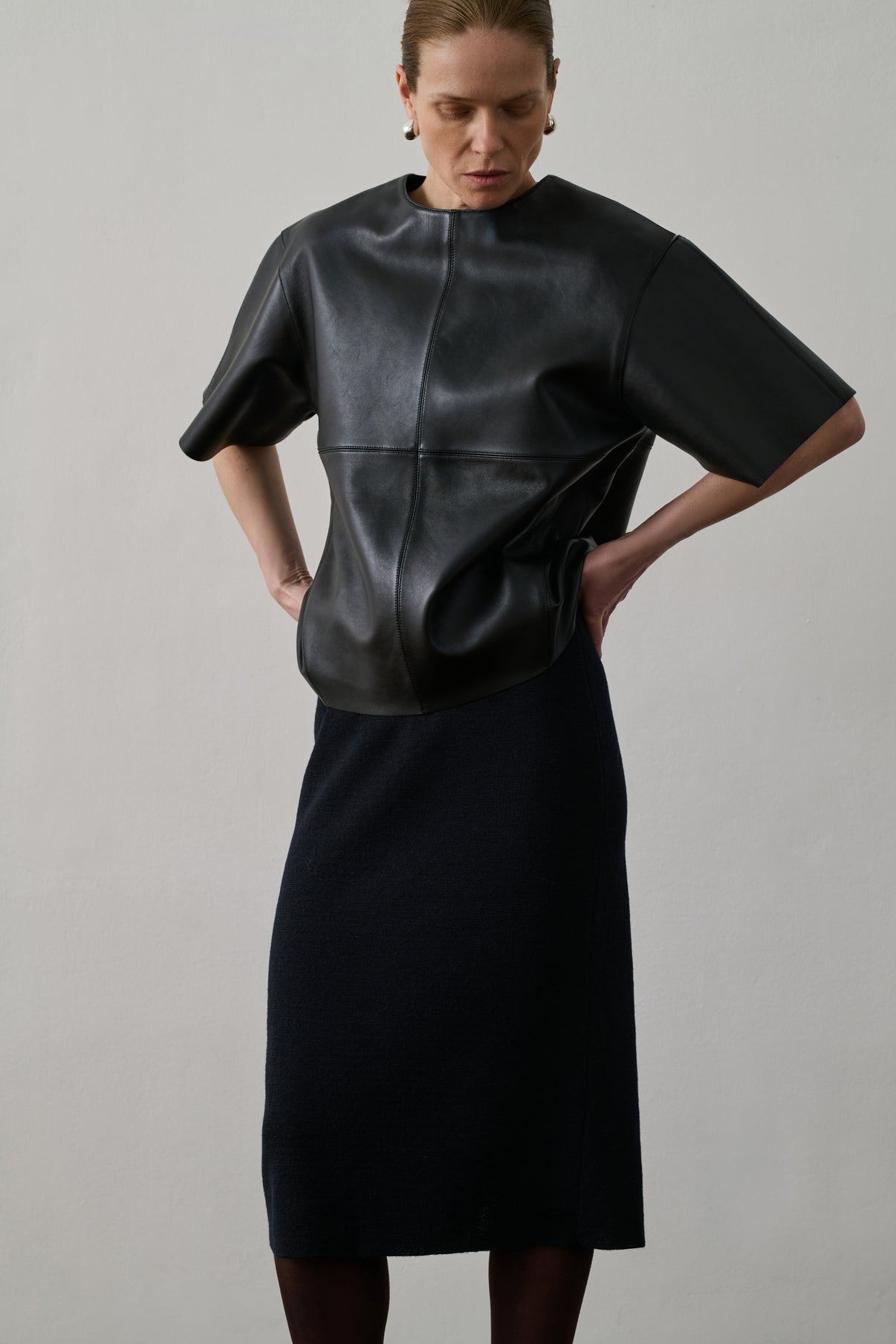 Jupe Fabia - Navy - Laine - Femme vue 3