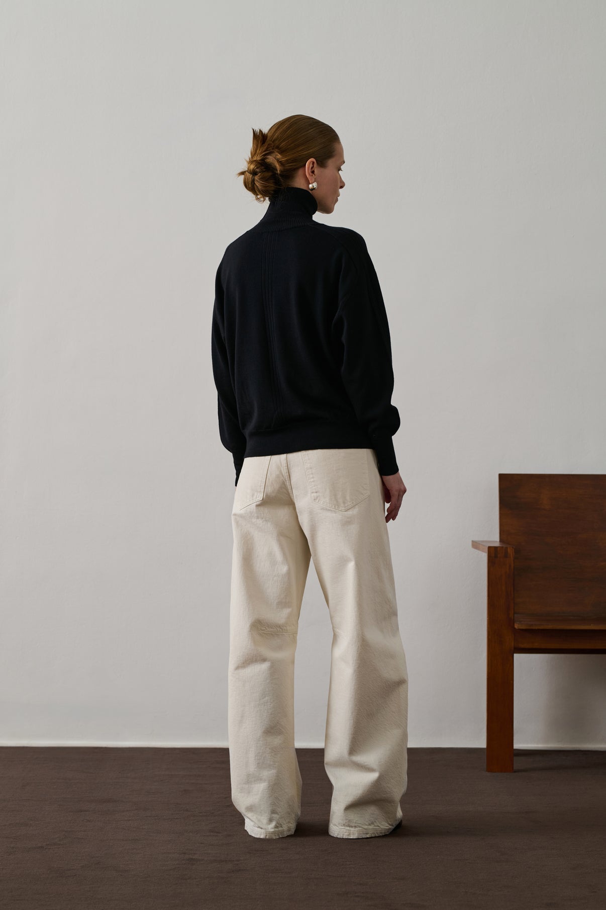 Pull Nord - Noir - Laine - Femme vue 2