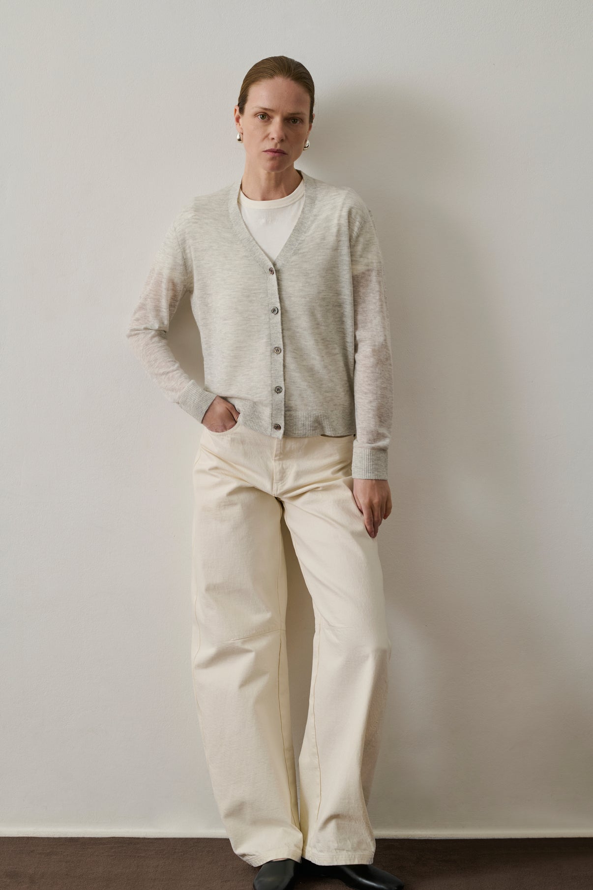 Cardigan Gianna - Gris Clair - Femme vue 1