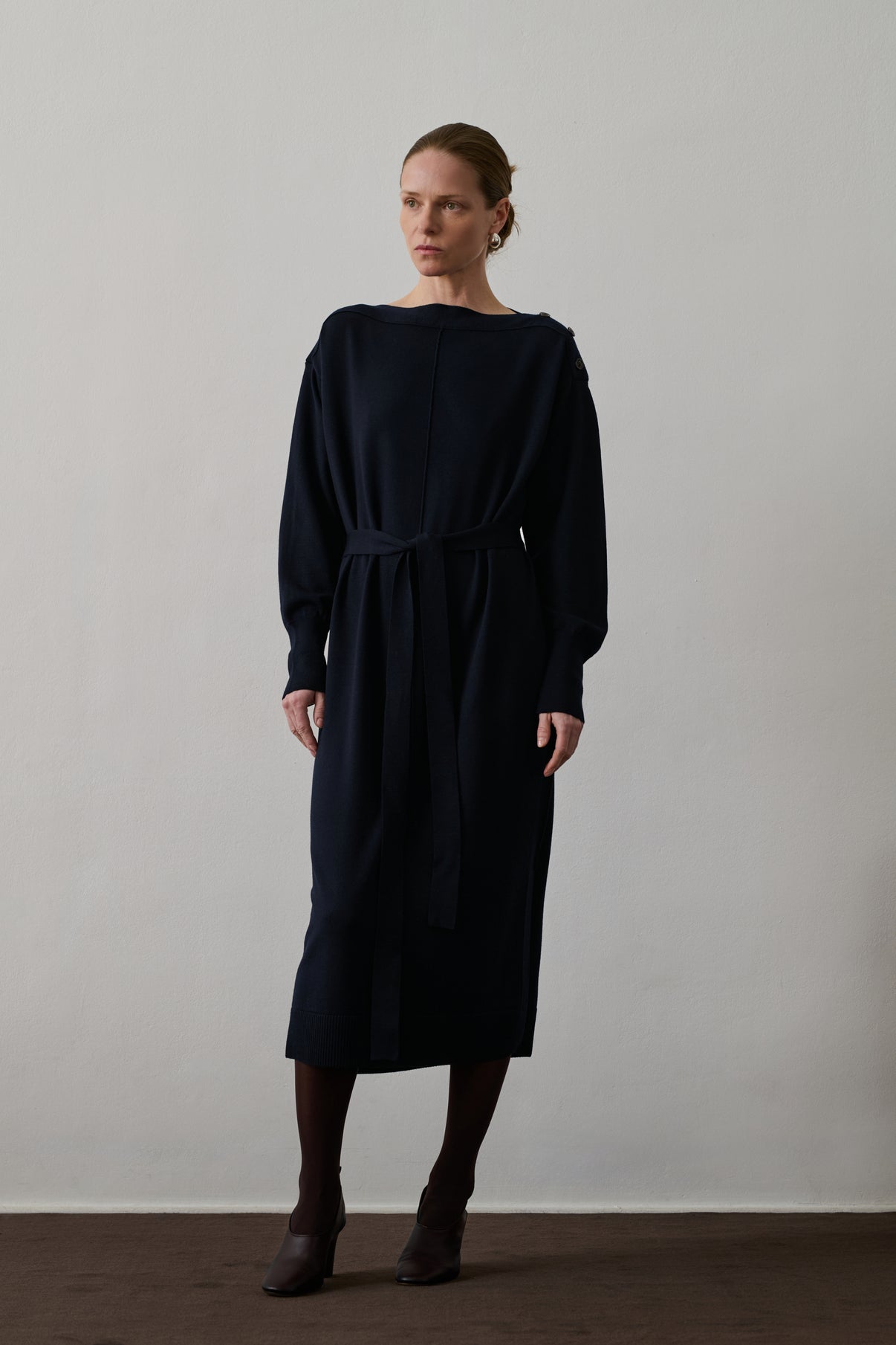 Robe Clea - Navy - Laine - Femme vue 1