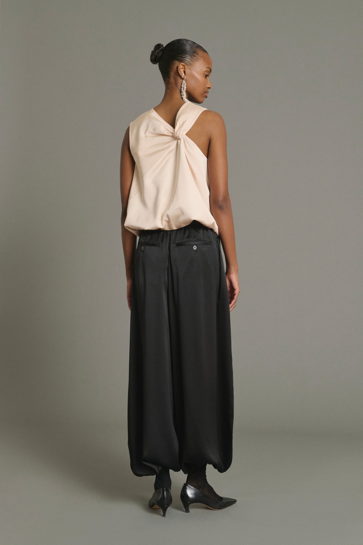 Leopold trousers - Black - Silk - Women