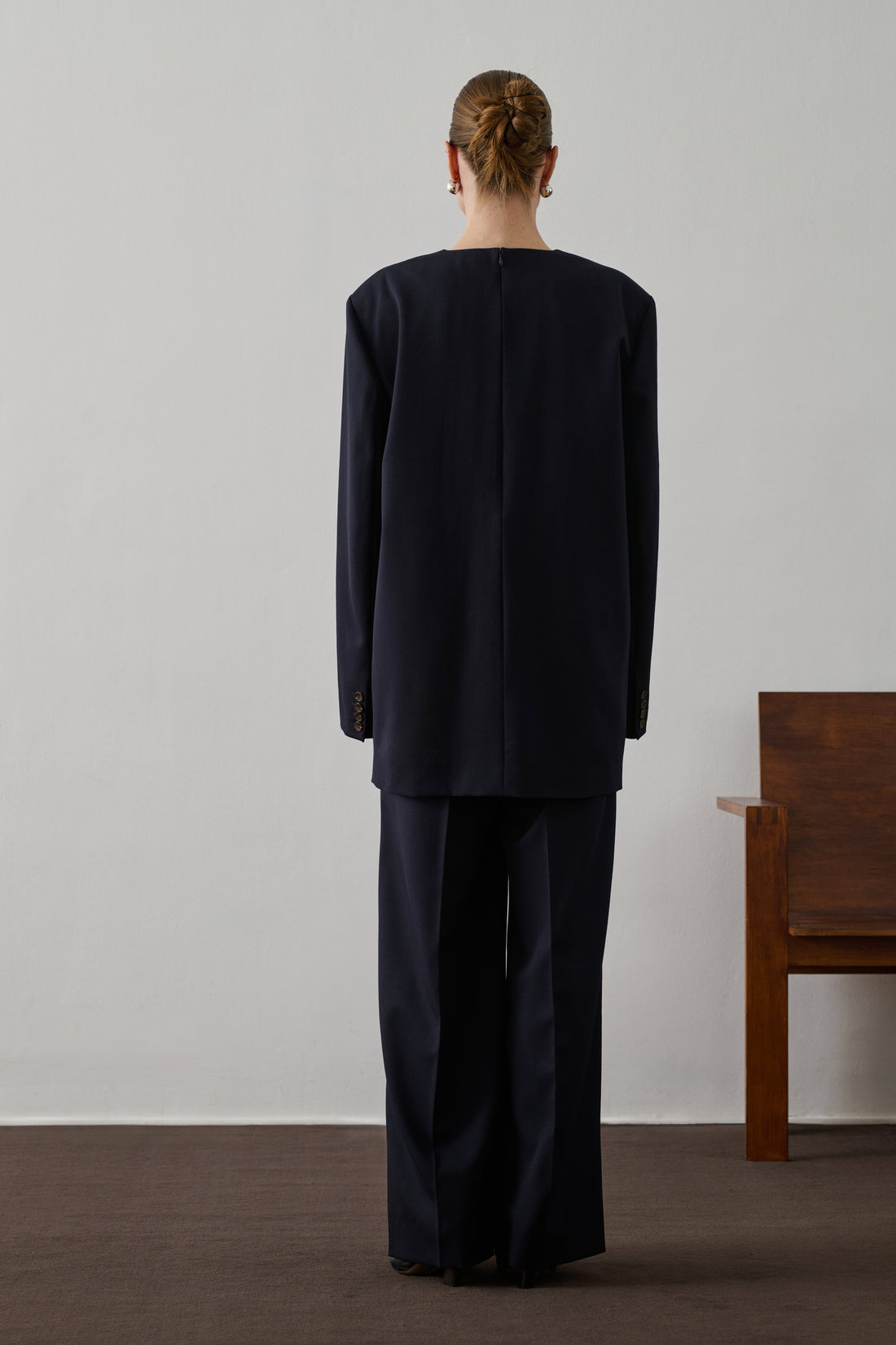 Robe Goya - Bleu Nuit - Laine - Femme