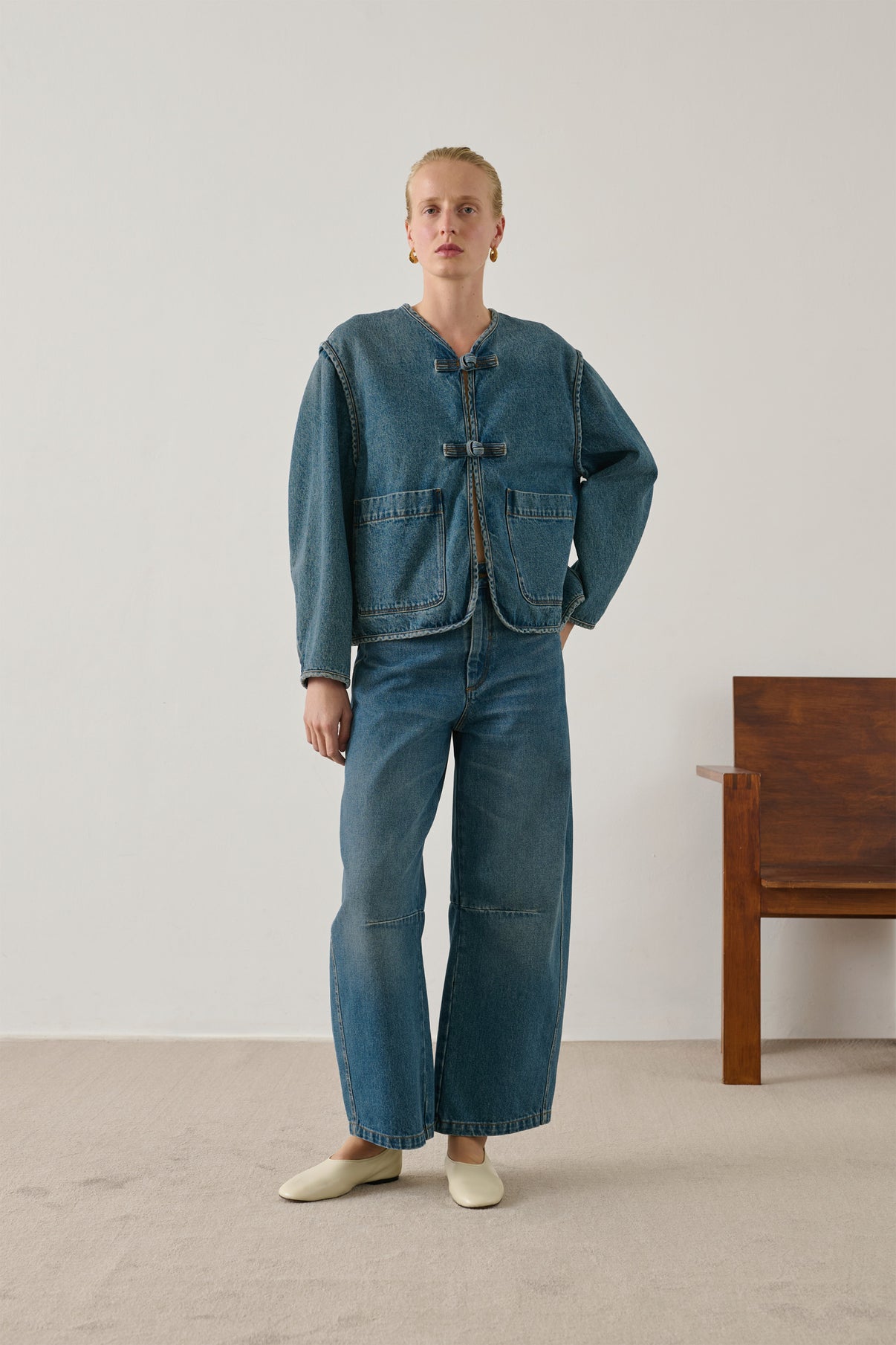 Eliott jeans - Blue - Cotton - Women vue 1