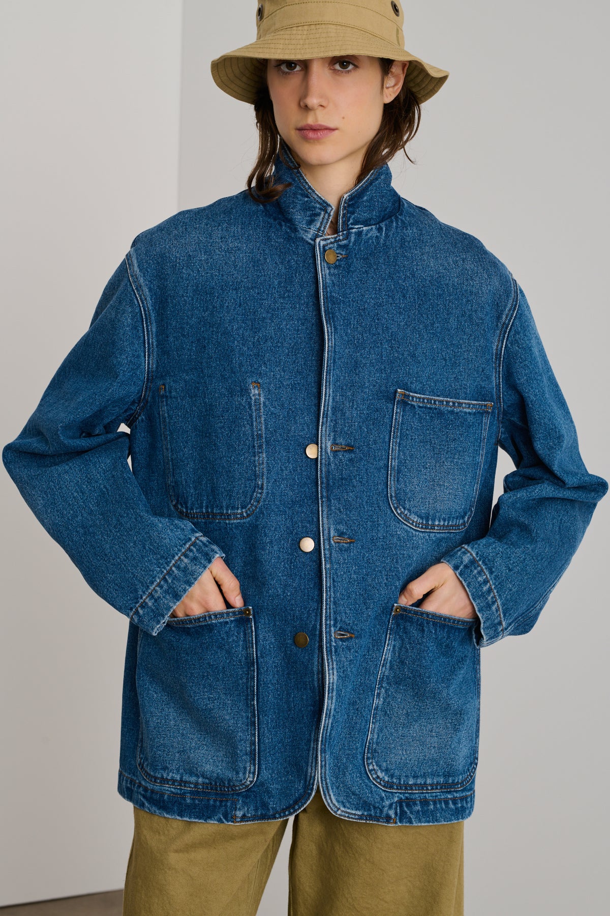 Jacket Charlize - Blue - Cotton - Women vue 2