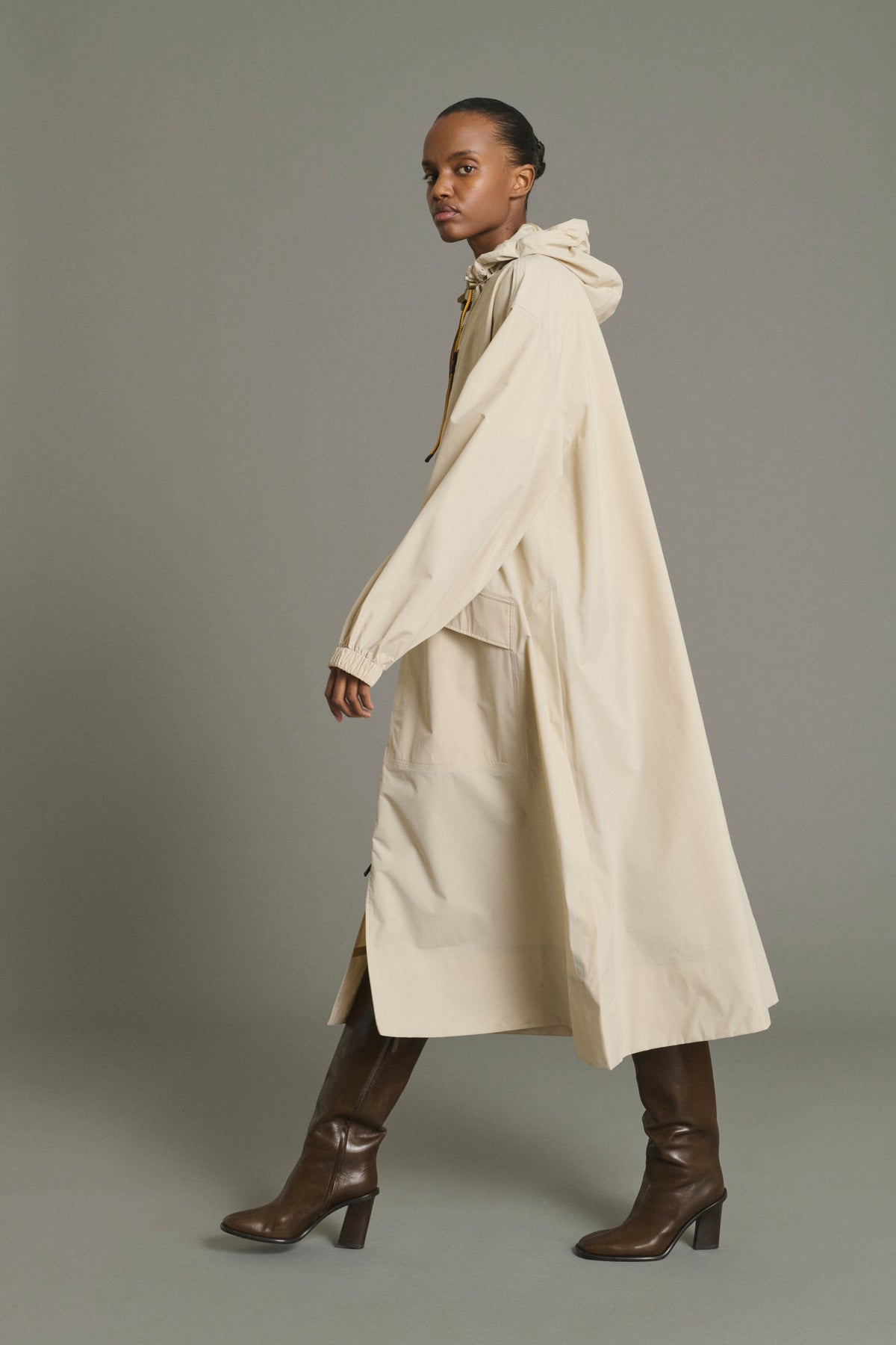 Pradel trench coat - Oversized mastic women's - Soeur vue 2