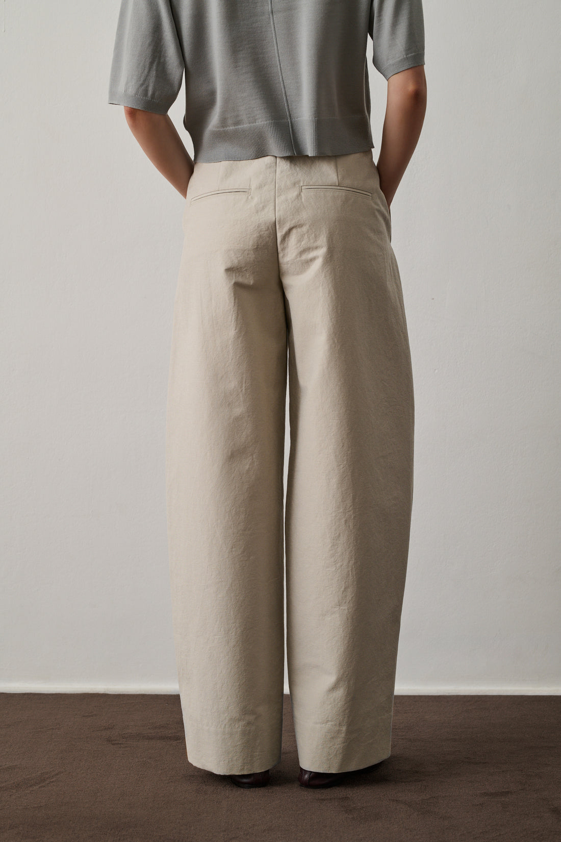 Pantalon Wally - Craie - Coton - Femme