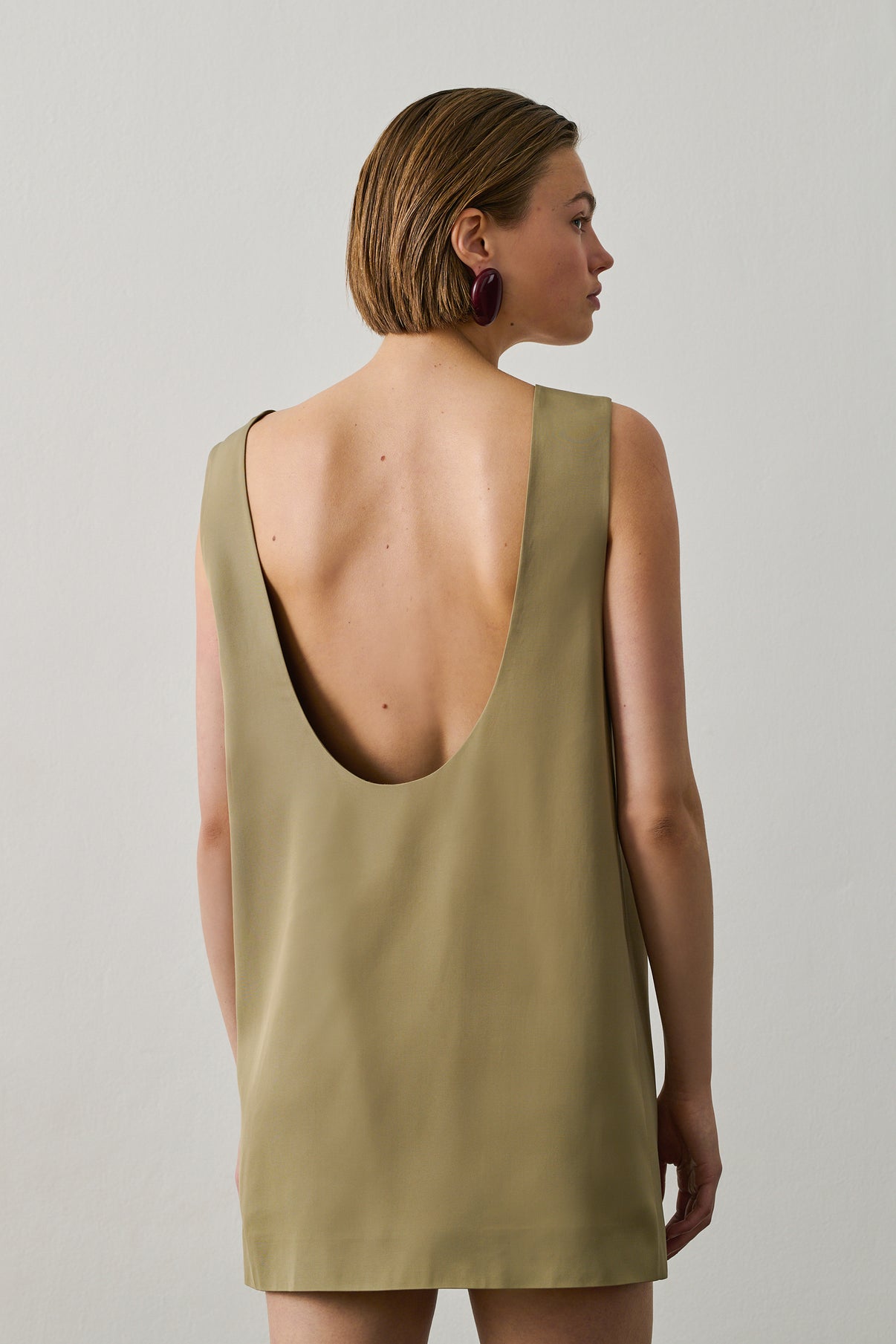 Robe Maya - Sauge - Viscose - Femme vue 2