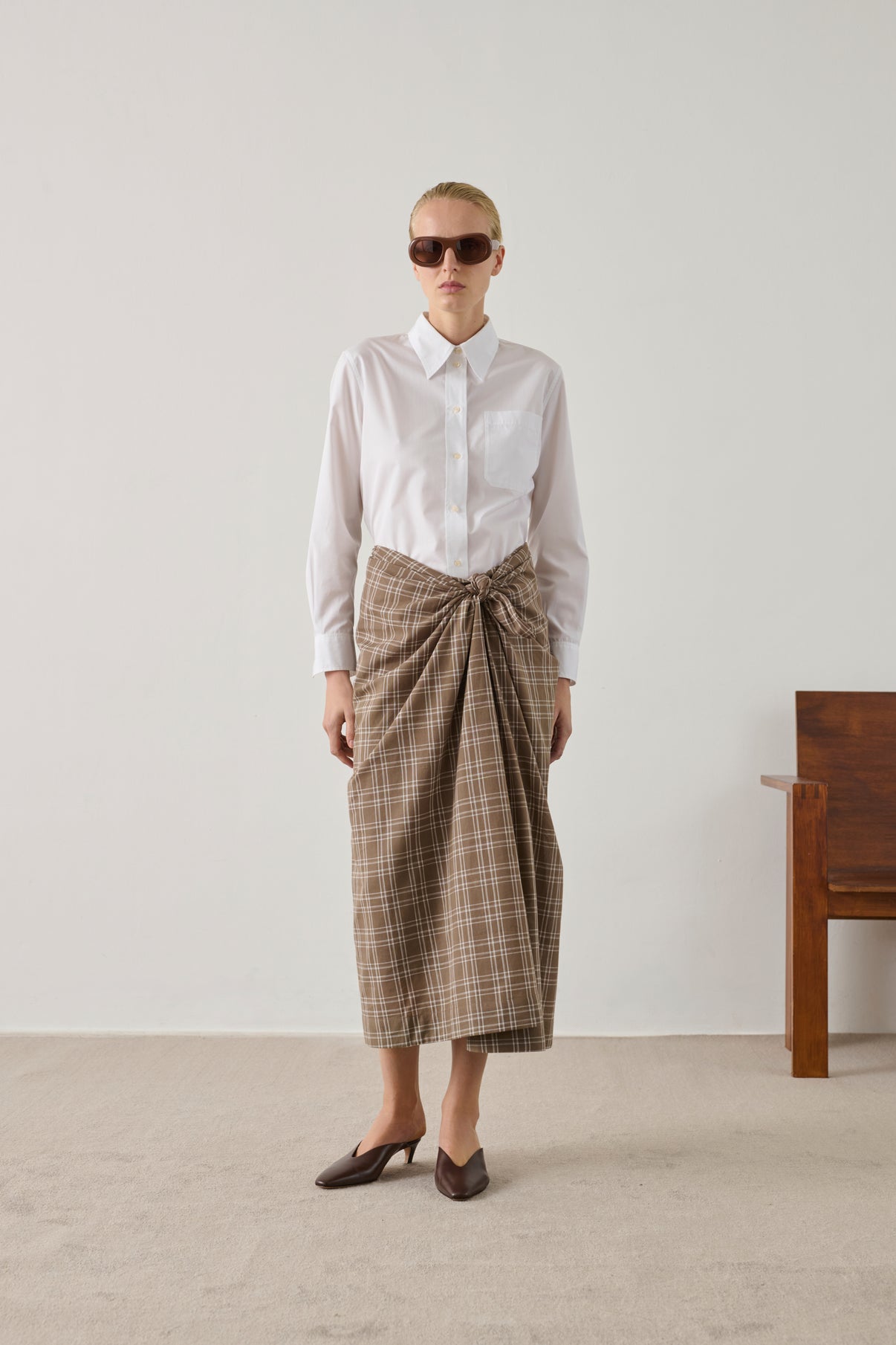Saphir shirt - White - Cotton - Women vue 5