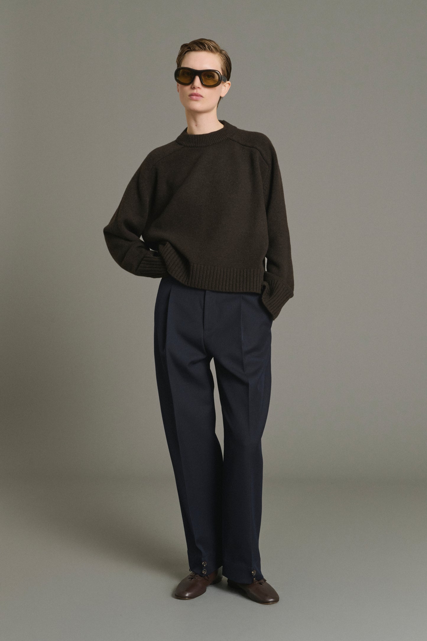 Pullover Will - Chocolate - Merino Wool - Women