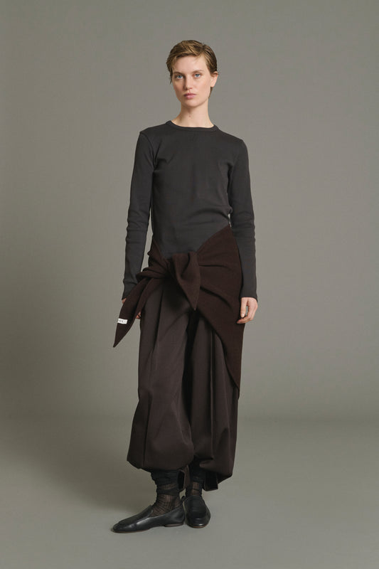 Flavie T-Shirt - Charcoal - Cotton - Women