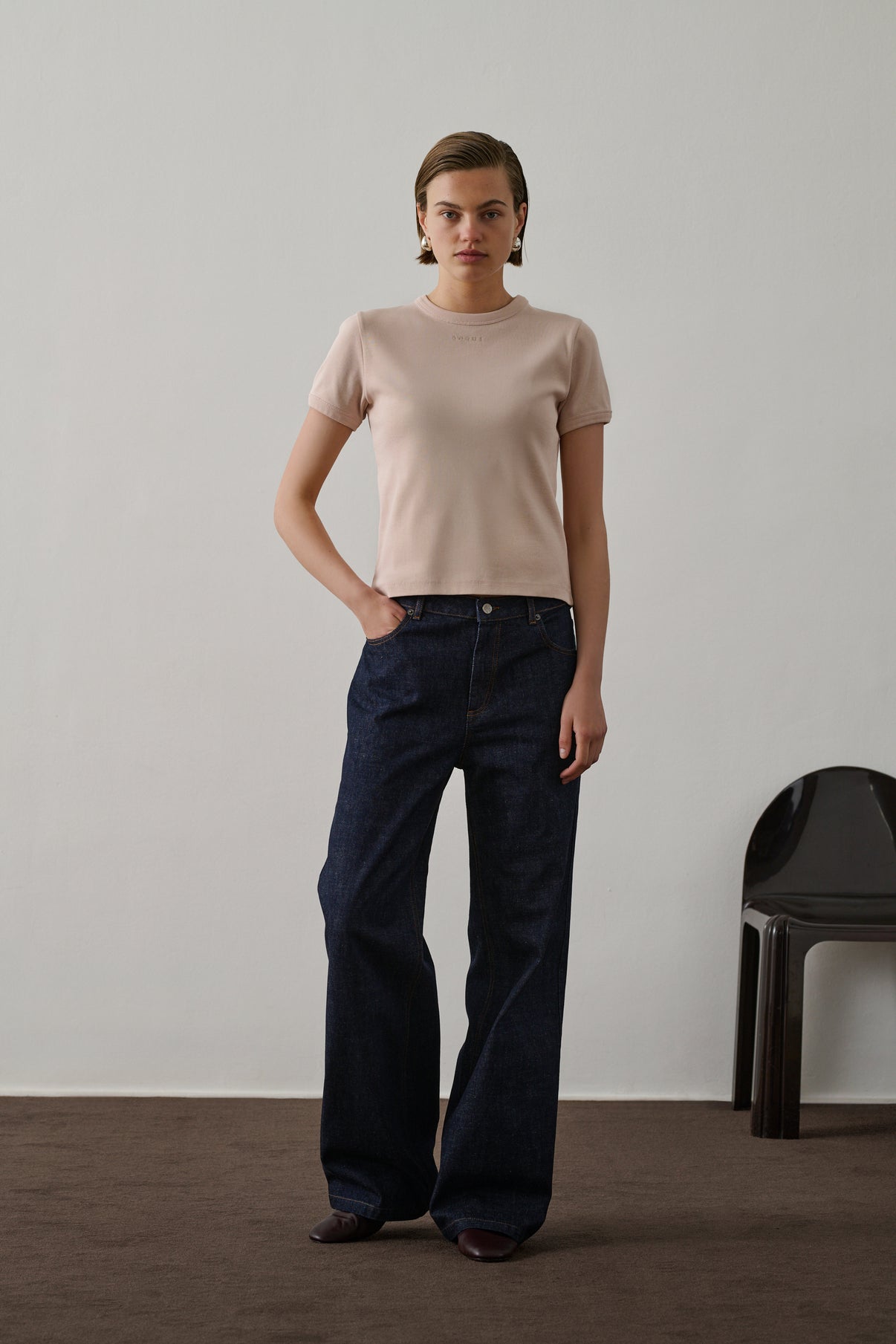 Tee-Shirt Aristide - Rose Pâle - Coton - Femme vue 1