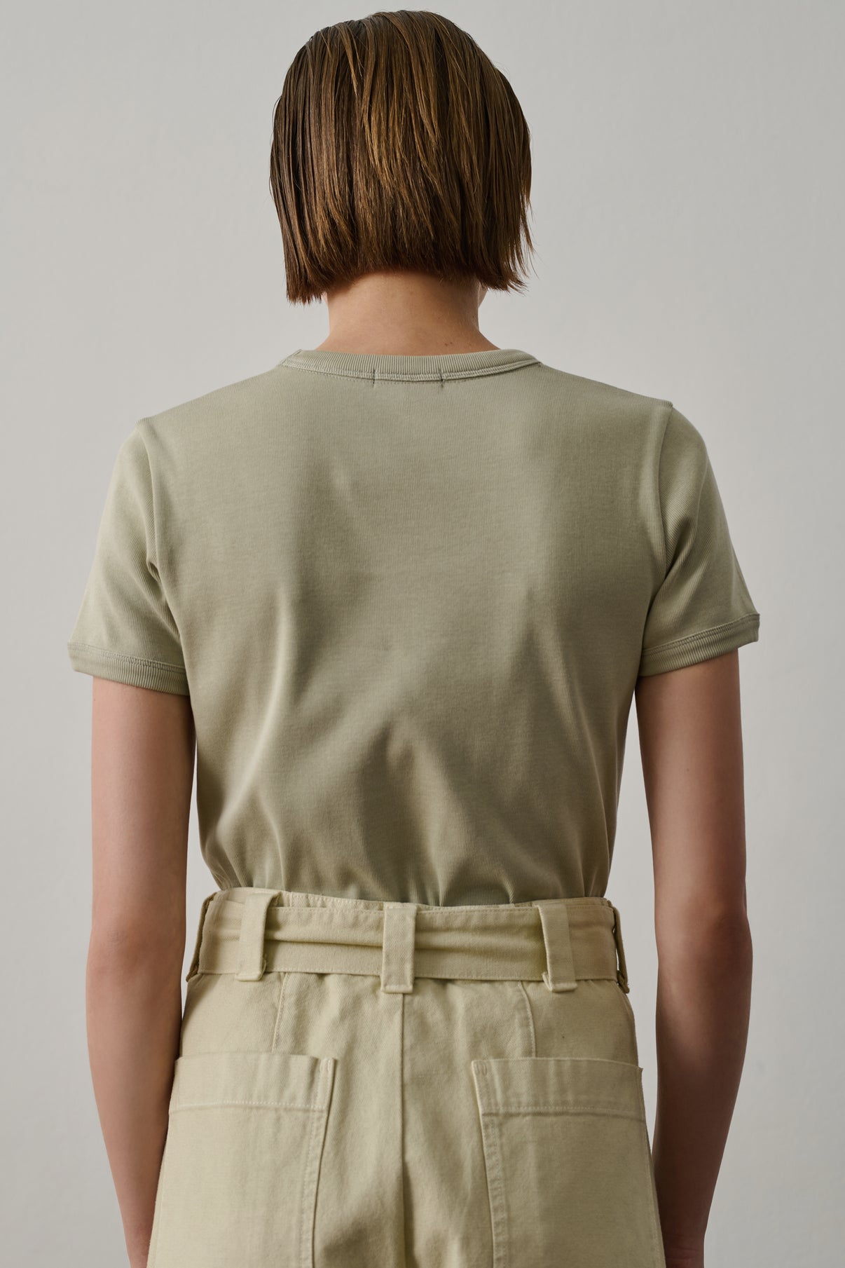 Tee-Shirt Aristide - Amande - Coton - Femme vue 2