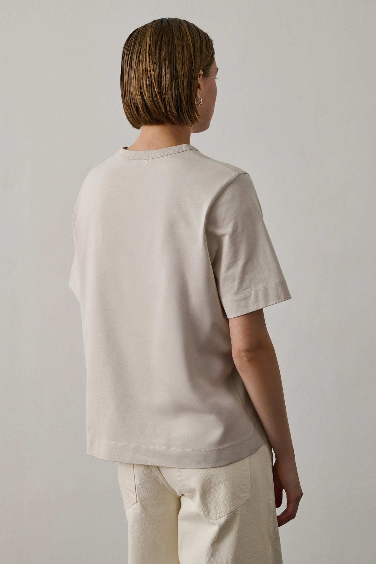 Tee-Shirt Eileen - Craie - Coton - Femme vue 4