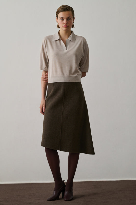 Polo Elton - Blanc Cassé - Laine - Femme