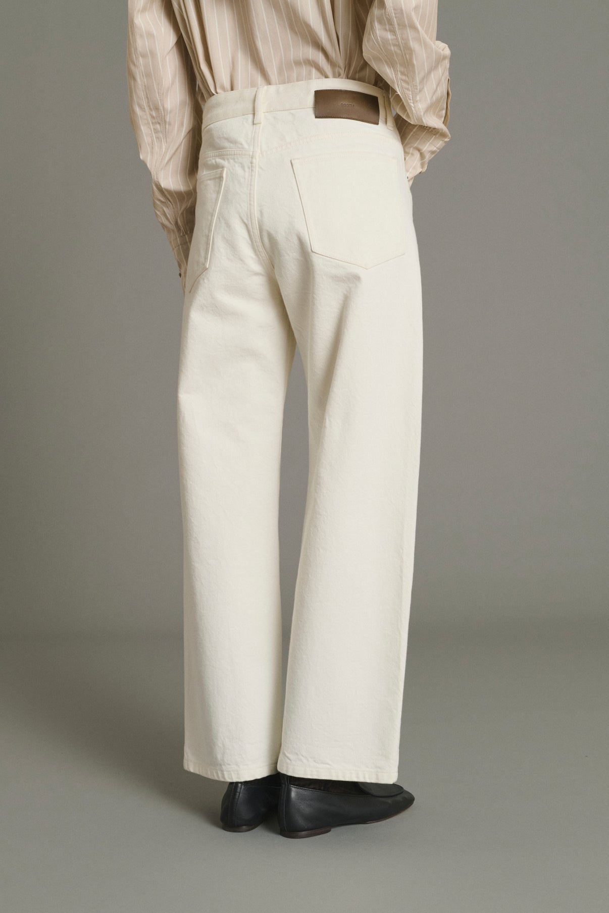 Jeans Harrison - Ecru - Cotton - Women vue 4
