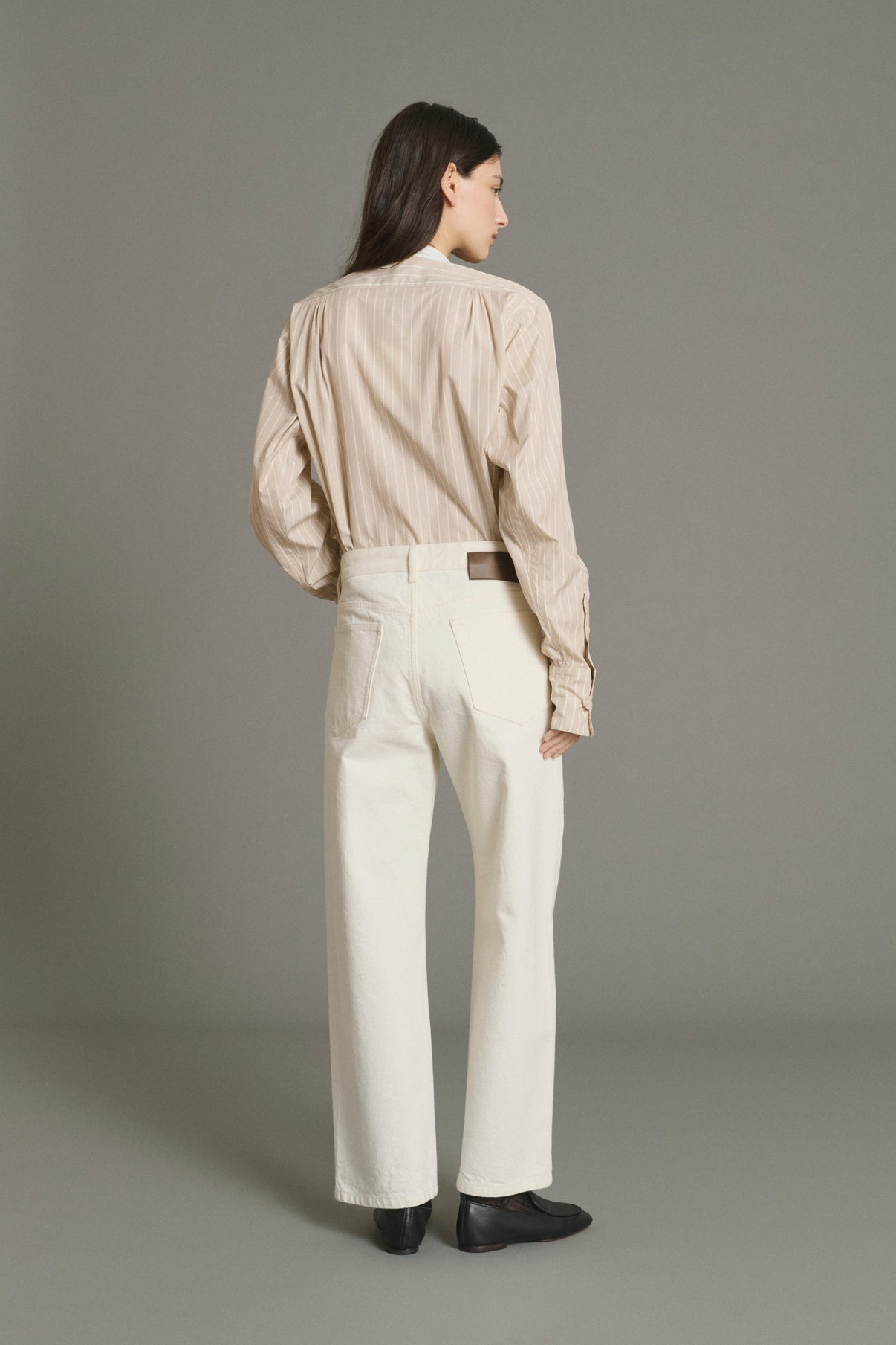 Jeans Harrison - Ecru - Cotton - Women vue 2