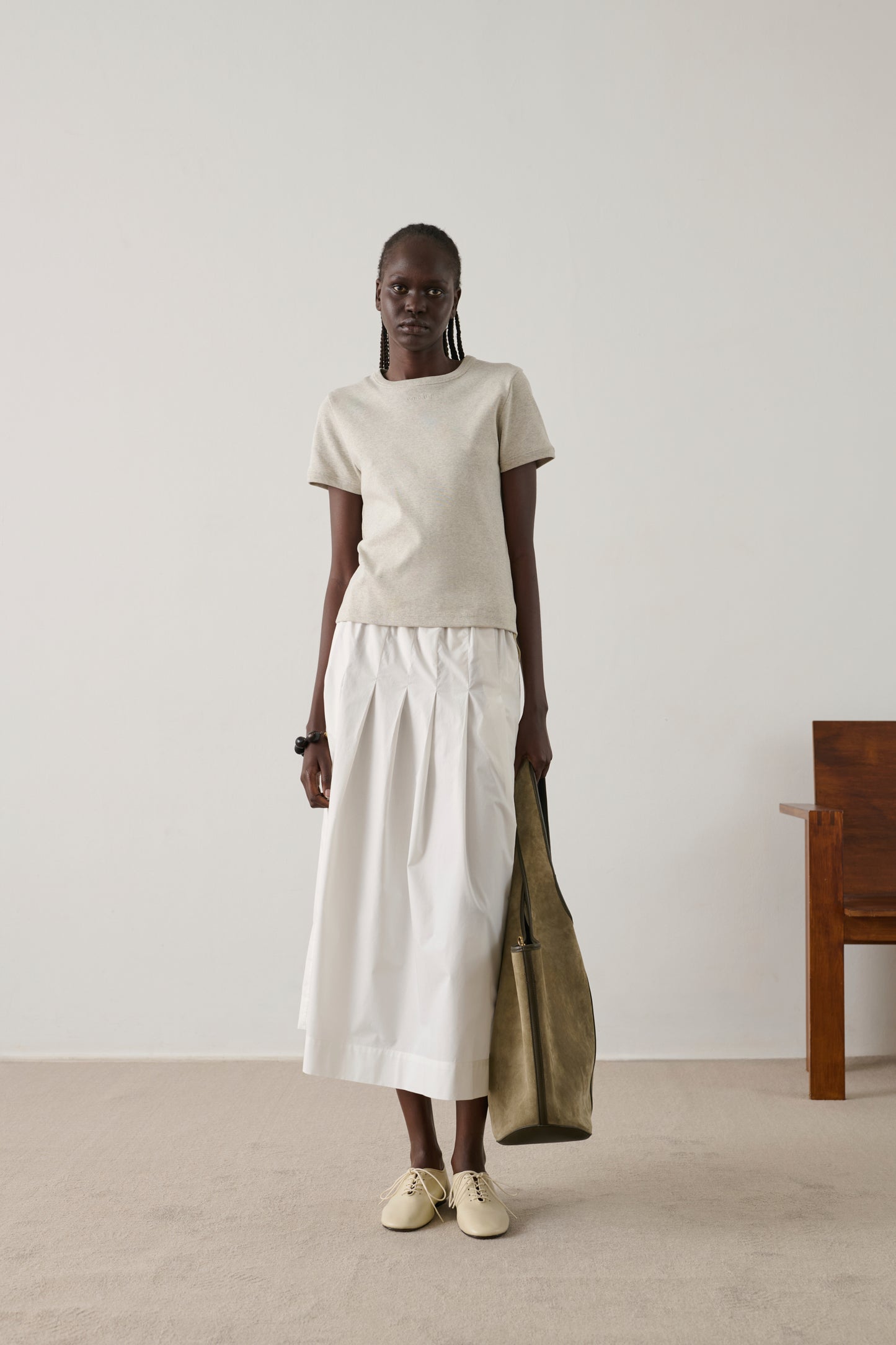 Tee-Shirt Aristide - Gris Chiné - Coton - Femme