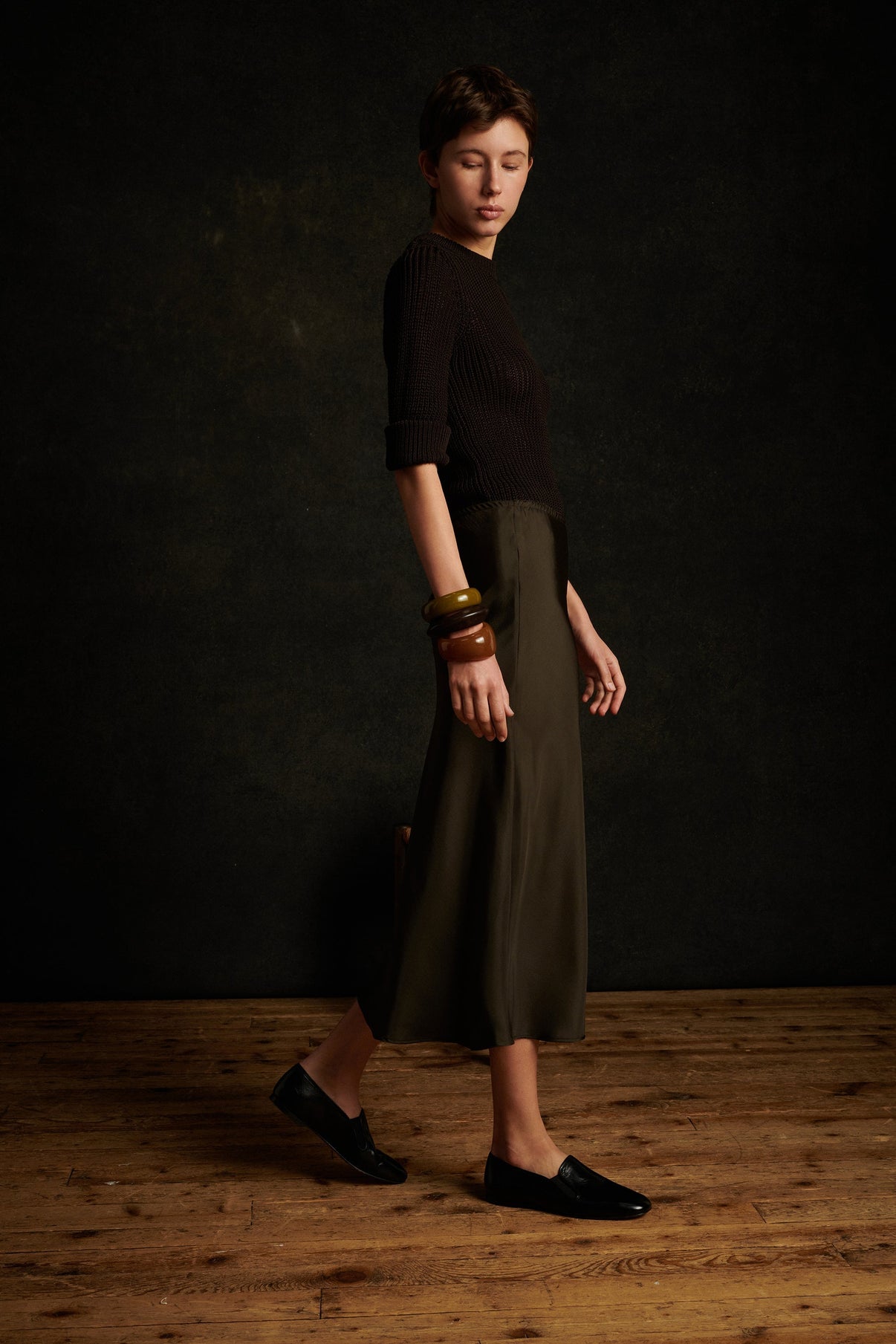 FEVER KHAKI SKIRT vue 4