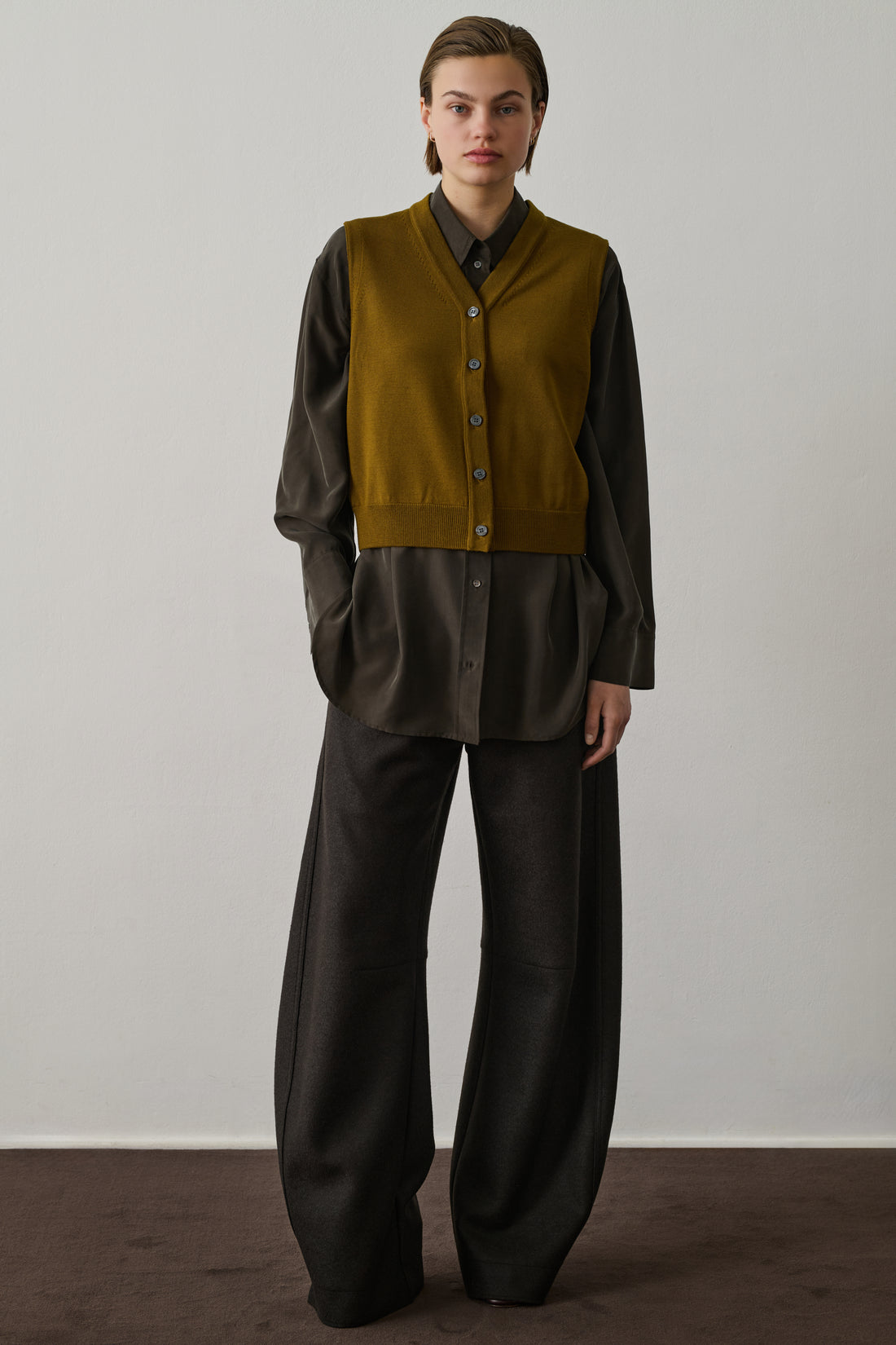 Cardigan Chiara - Bronze - Laine - Femme