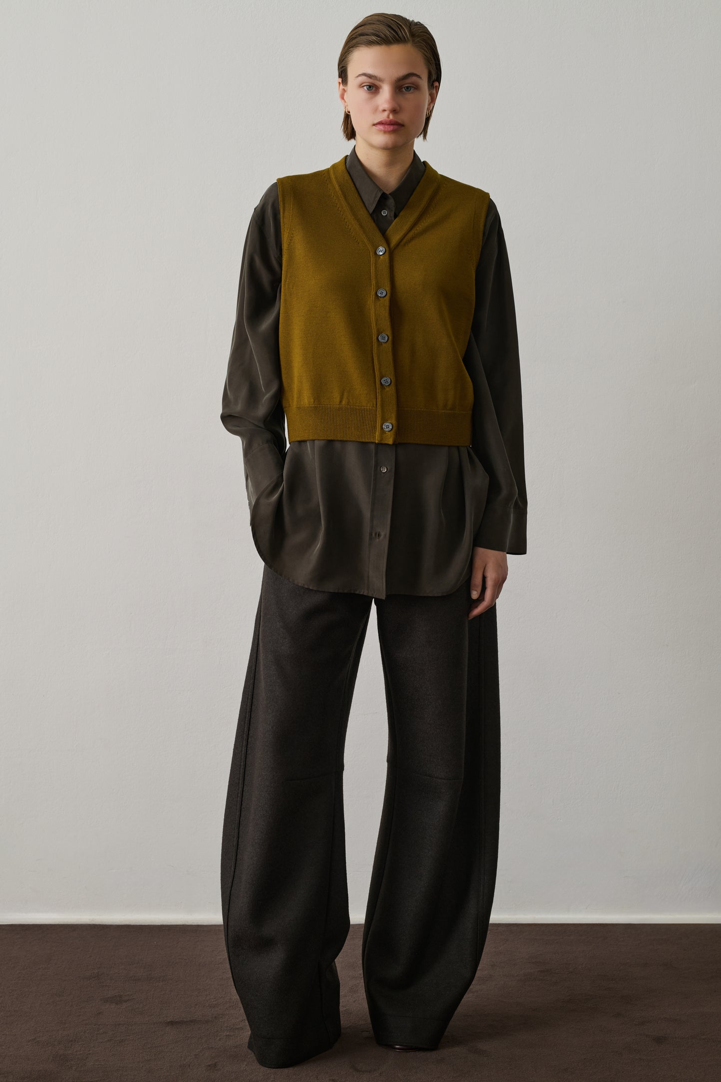 Cardigan Chiara - Bronze - Laine - Femme