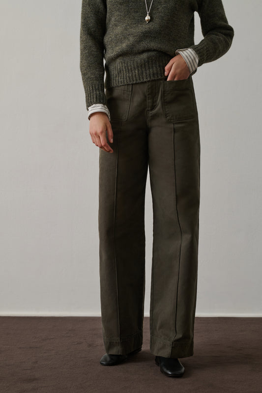 Jean Harold - Kaki - Coton - Femme