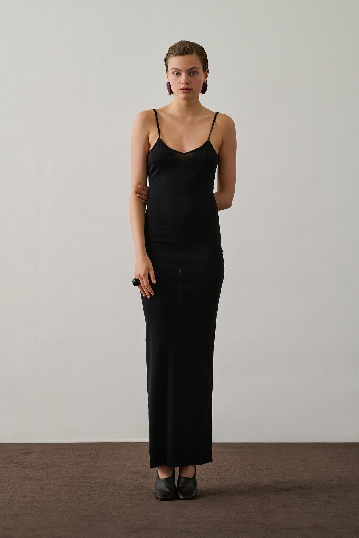 Robe Naomi - Noir - Coton - Femme vue 1