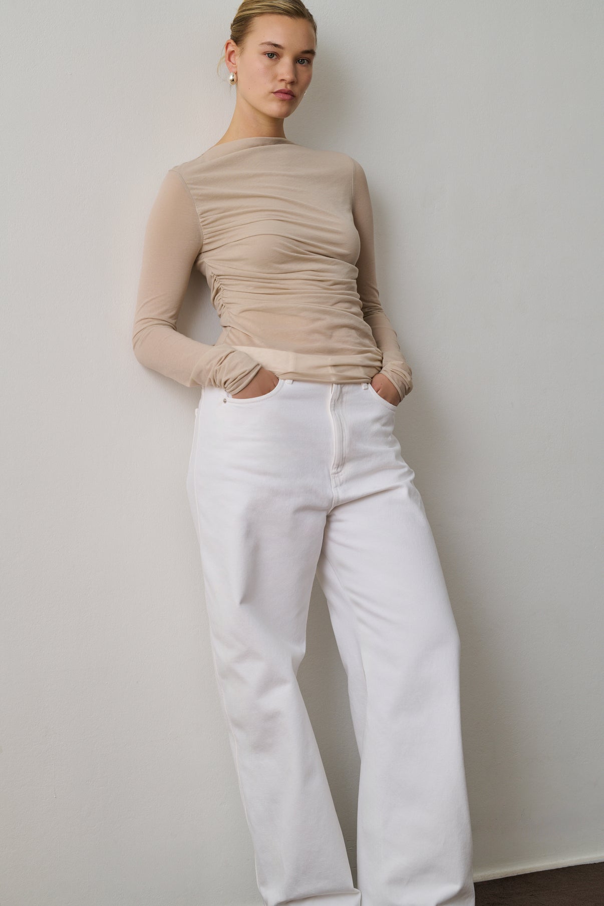 Tee-Shirt Gaia - Mastic - Coton - Femme vue 6