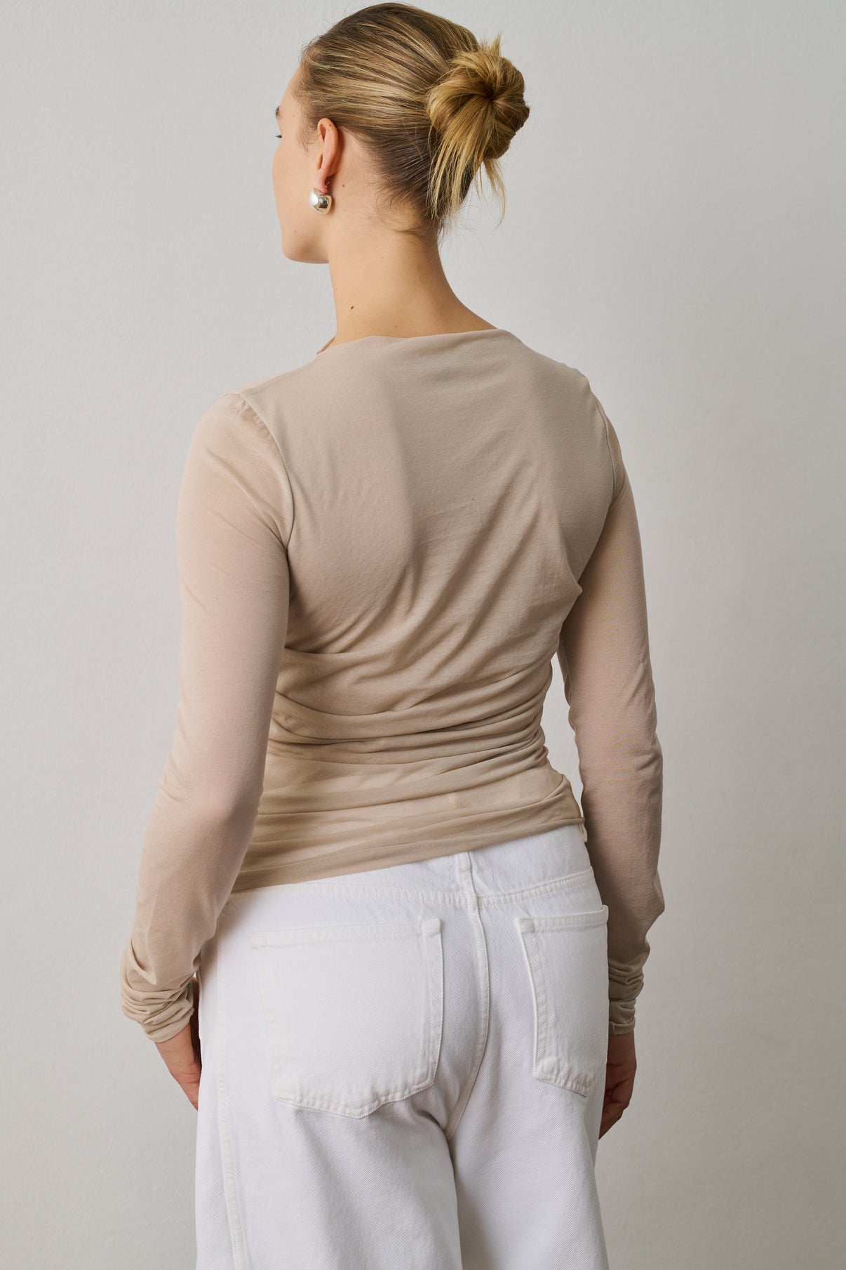 Tee-Shirt Gaia - Mastic - Coton - Femme vue 7