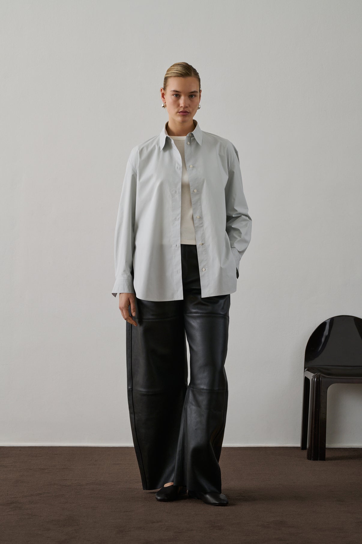 Chemise Grenade - Bleu Ciel - Coton - Femme vue 1